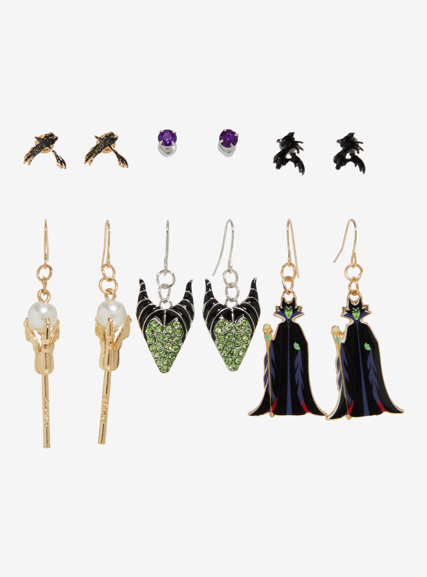 Disney Villains Maleficent Earring Set, , hi-res