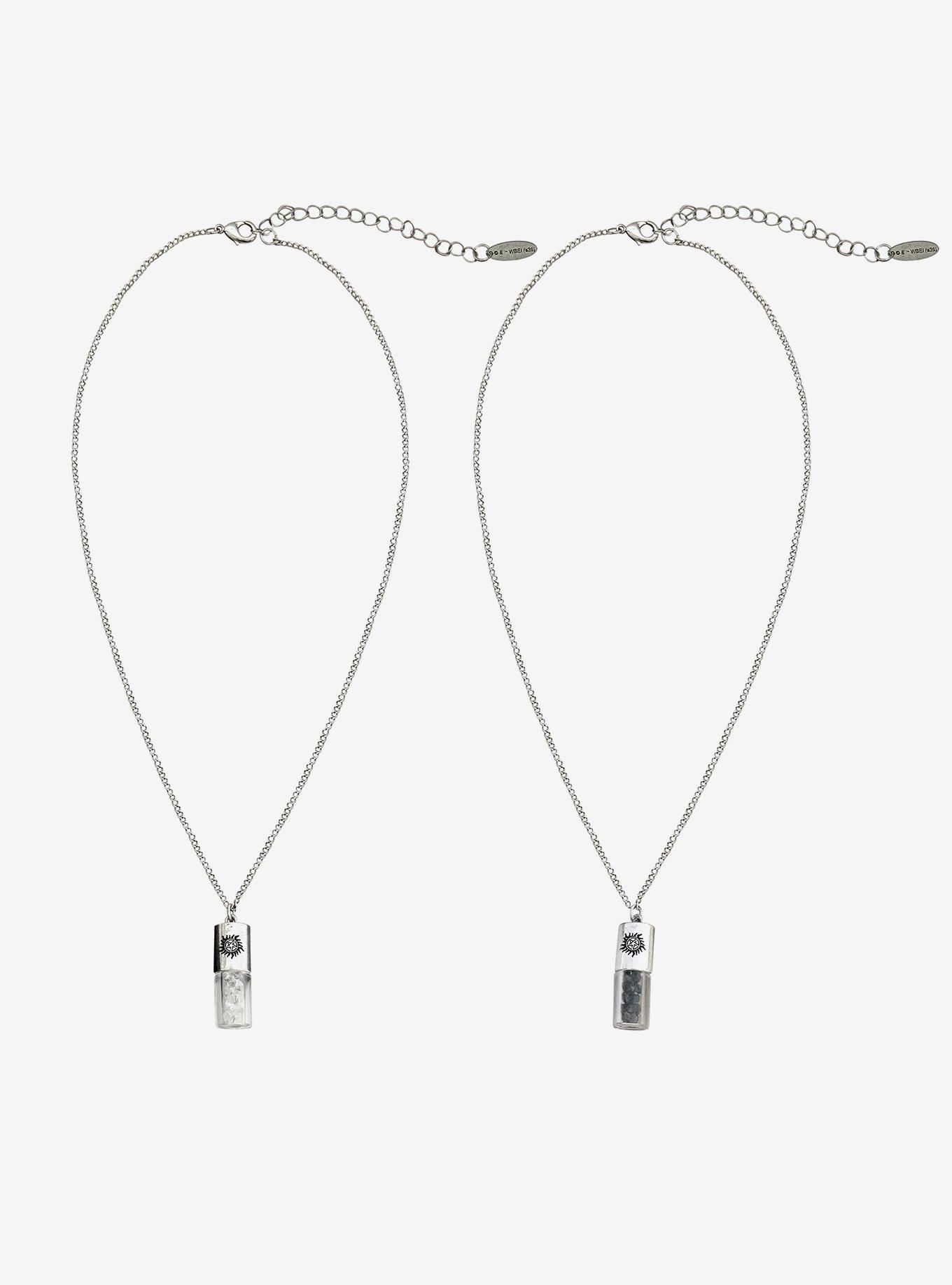 Supernatural Salt Vial Best Friend Necklace Set, , hi-res