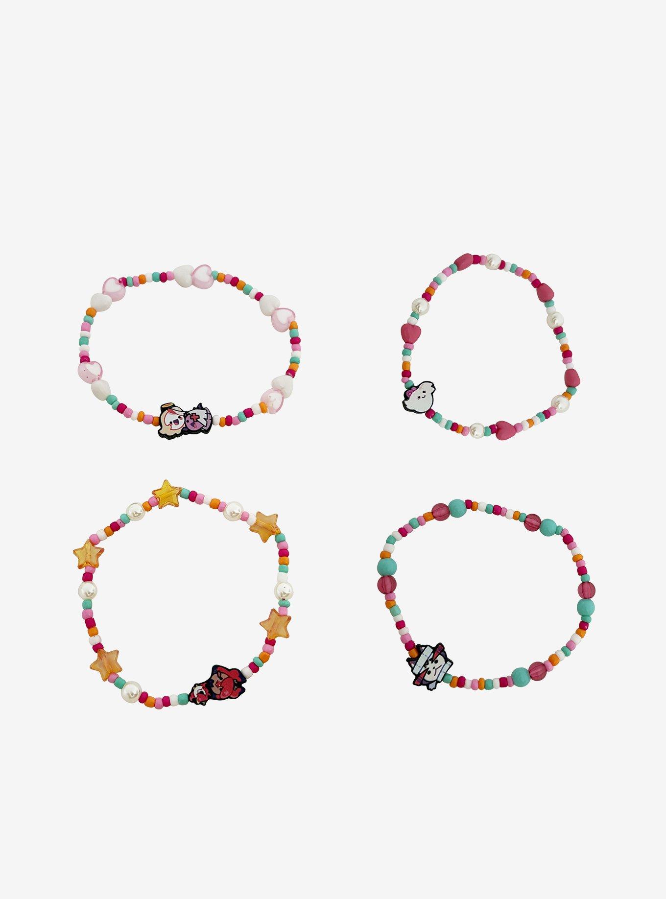Hazbin Hotel Candy Bead Bracelet Set, , hi-res