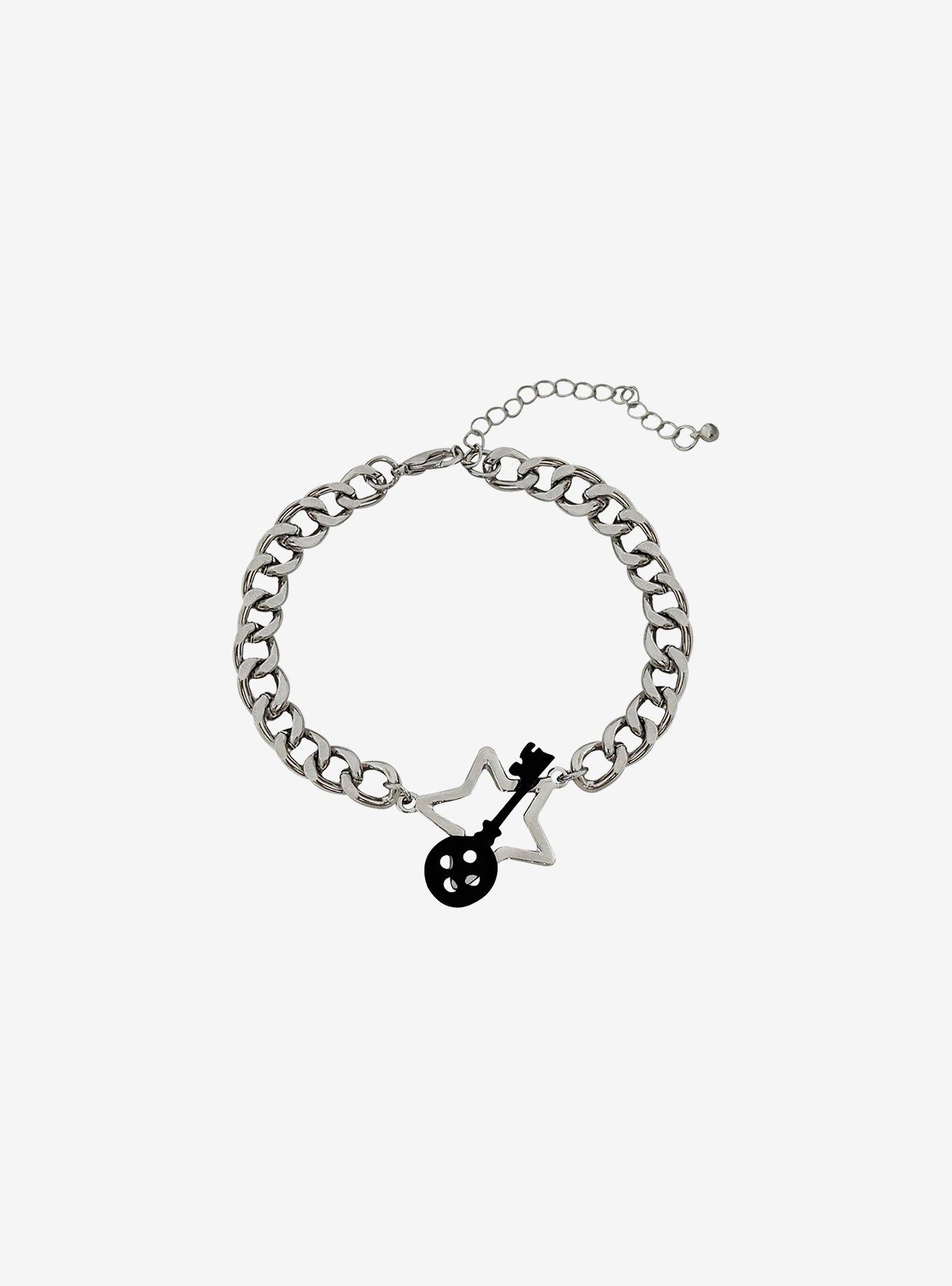 Coraline Star Button Key Chain Bracelet, , hi-res