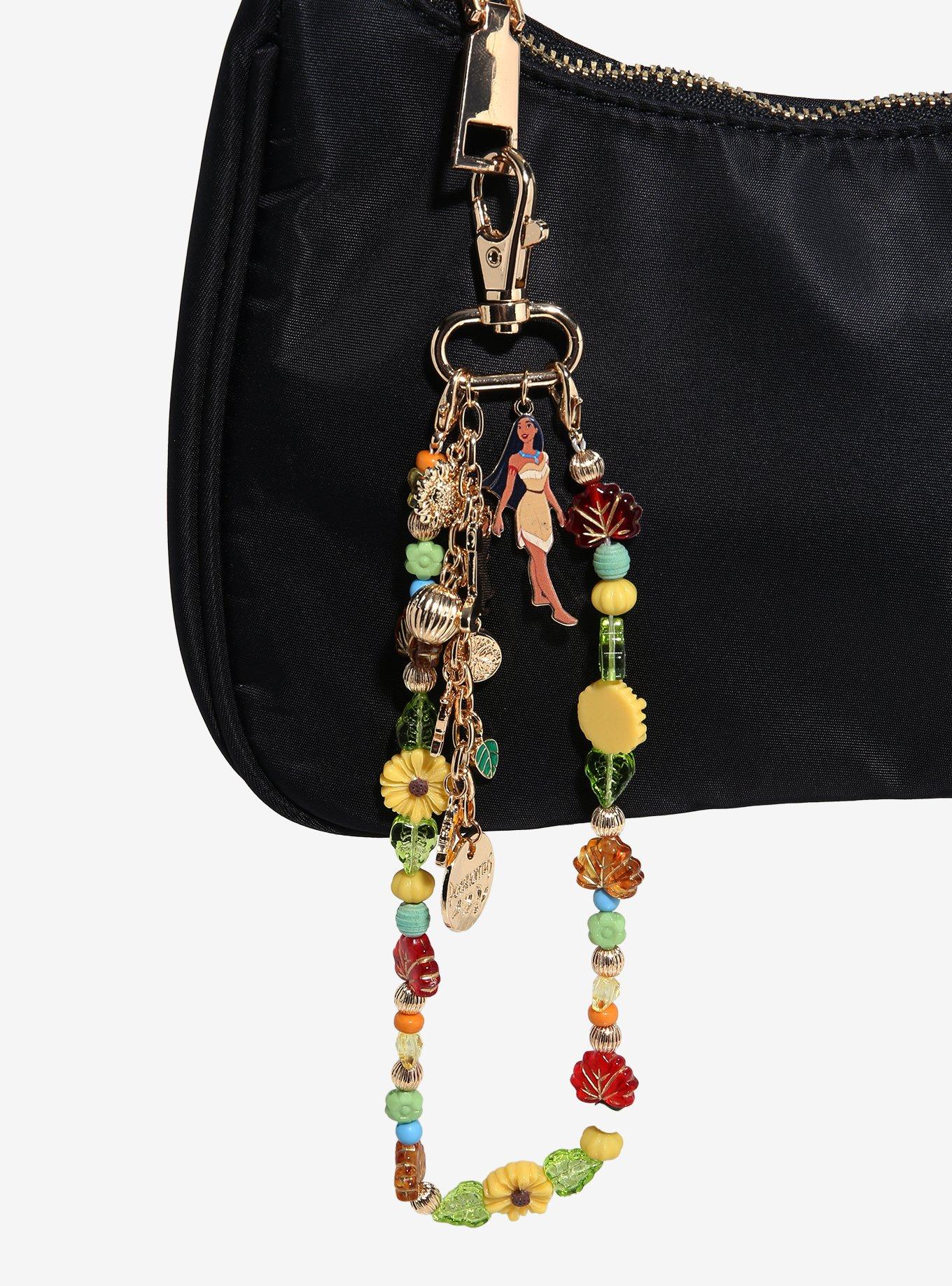 Disney Pocahontas Sunflowers & Leaves Beaded Keychain, , alternate