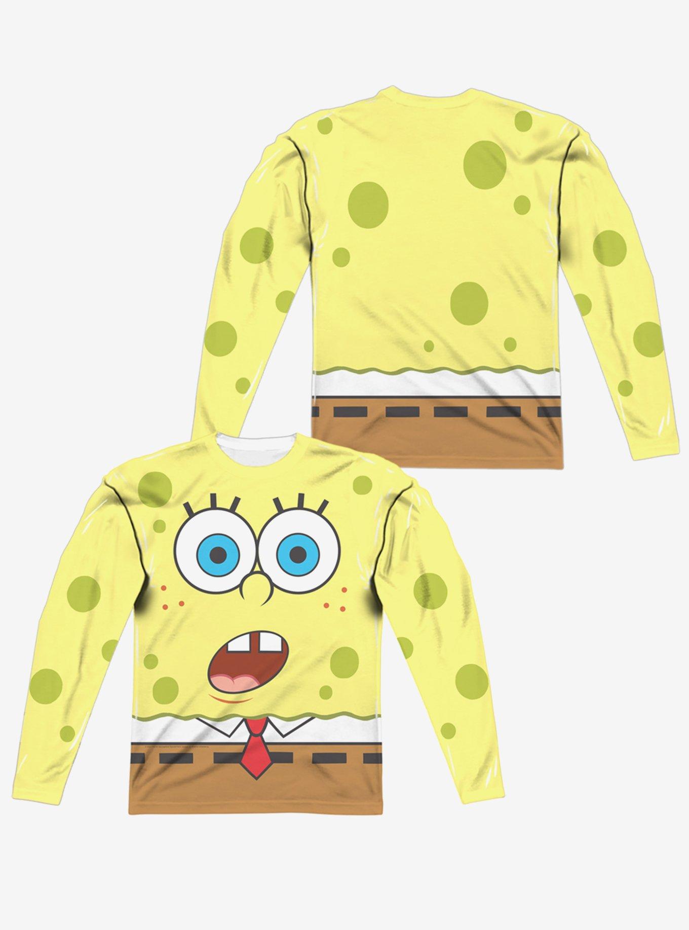SpongeBob SquarePants Surprise Face Long Sleeve Sublimated T-Shirt, MULTI, alternate