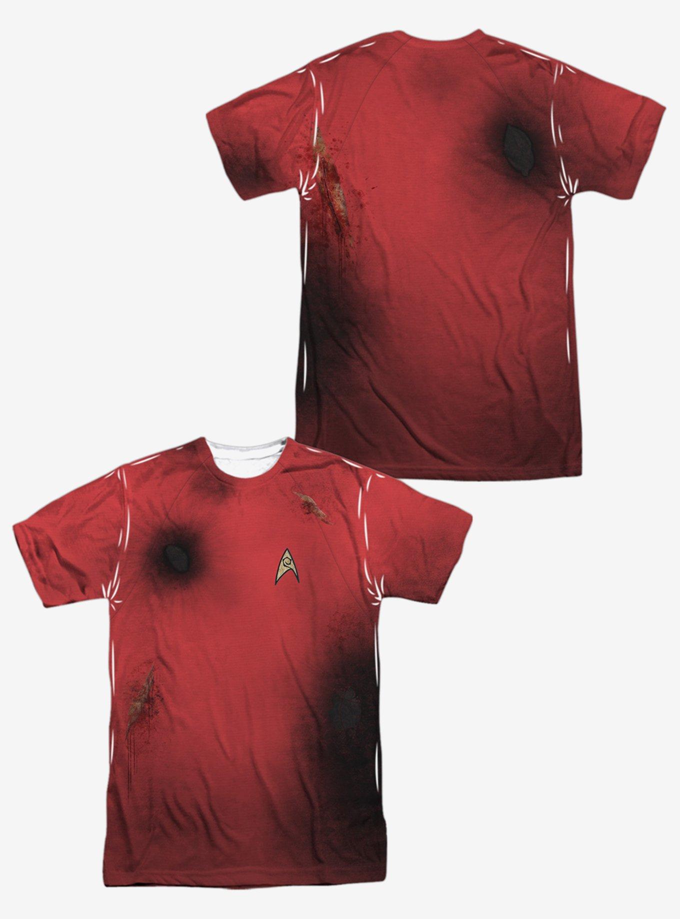 Star Trek Movies Tos Dead Red Sublimated T-Shirt, MULTI, alternate