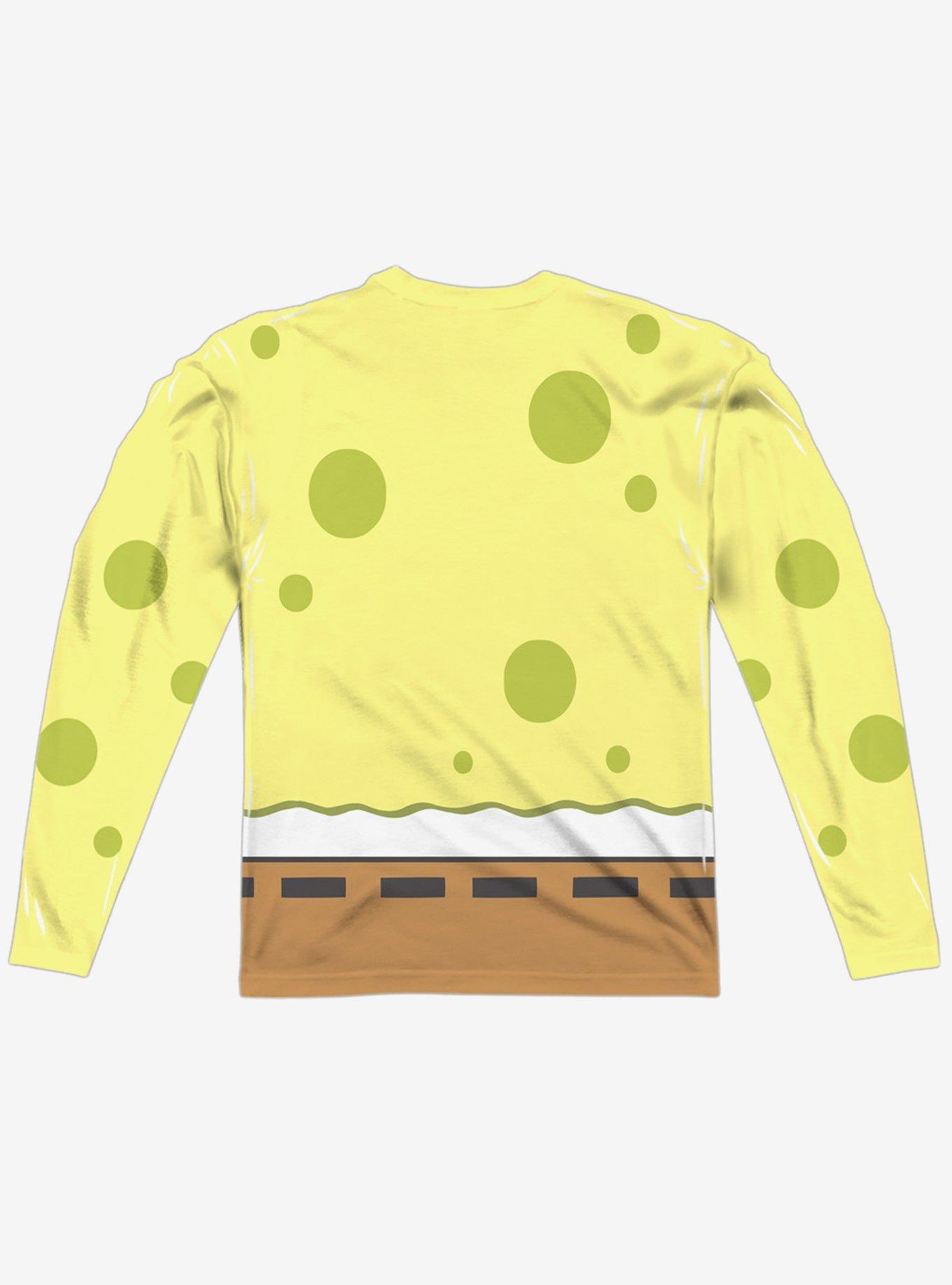 SpongeBob SquarePants Wink Face Long Sleeve Sublimated T-Shirt, MULTI, alternate