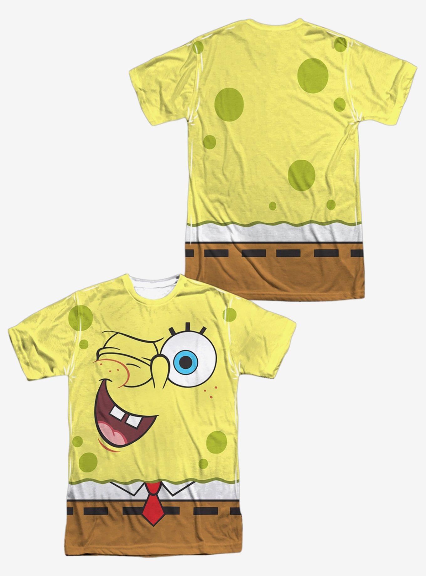 SpongeBob SquarePants Wink Face Sublimated T-Shirt, MULTI, alternate