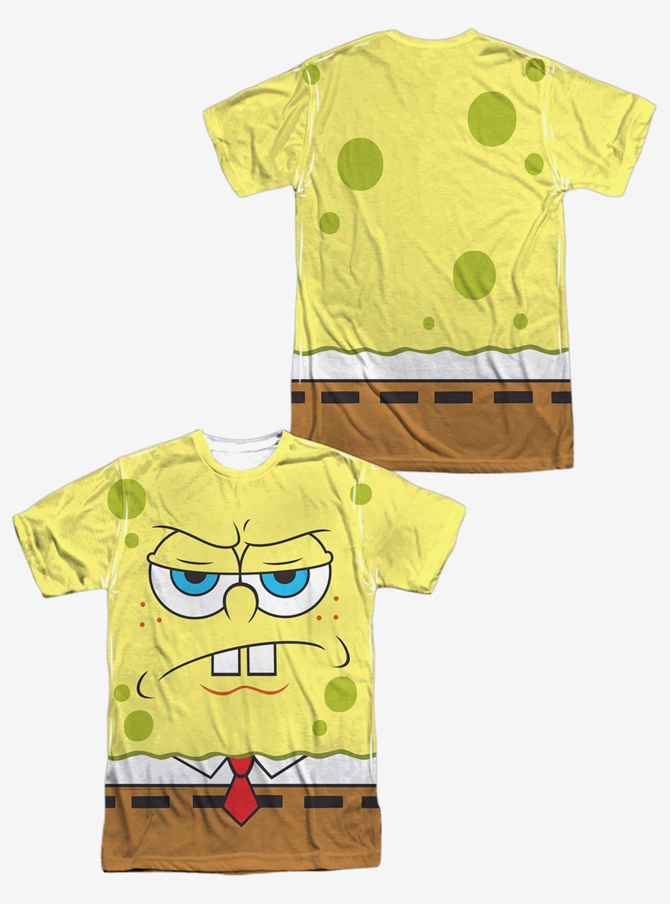 SpongeBob SquarePants Angry Face Sublimated T-Shirt, MULTI, alternate