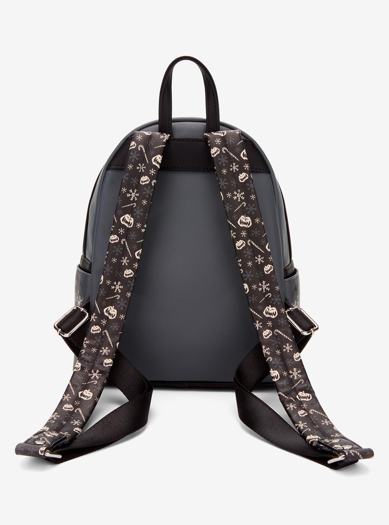 Loungefly Disney The Nightmare Before Christmas Sleigh Ride Snow Globe Glow-in-the-Dark Mini Backpack - BoxLunch Exclusive, , alternate