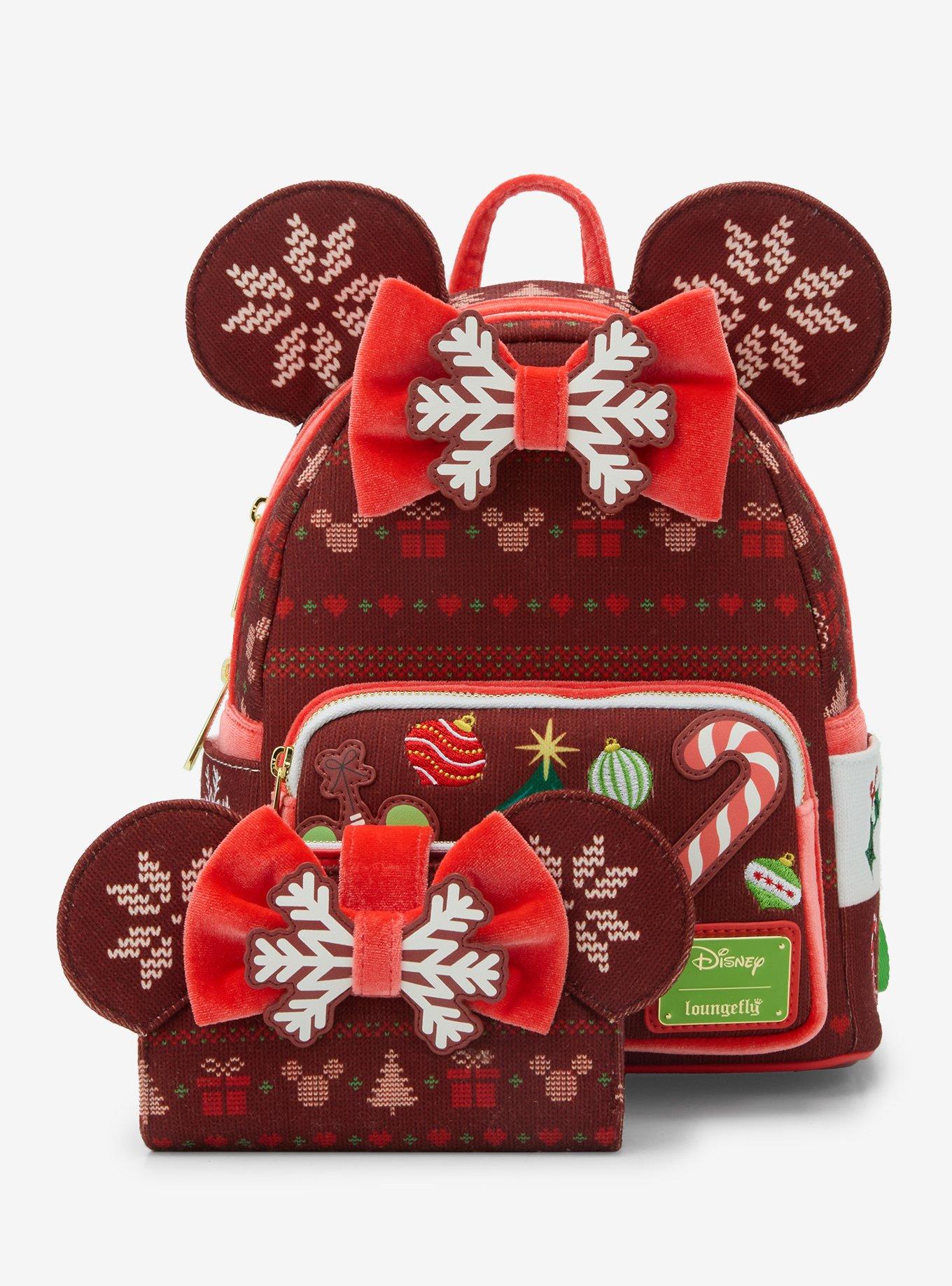 Loungefly Disney Minnie Mouse Sweater Holiday Mini Backpack — BoxLunch Exclusive, , alternate