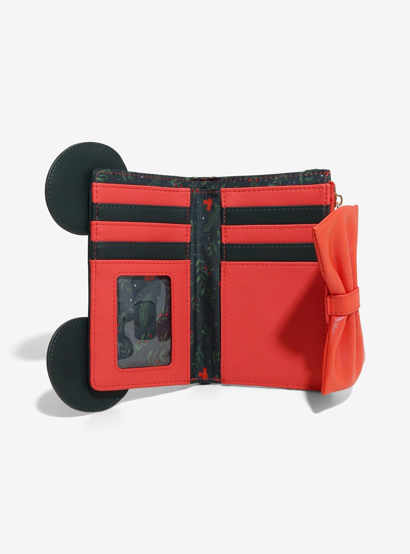Loungefly Disney Minnie Mouse Holiday Holly Zip Wallet — BoxLunch Exclusive, , alternate