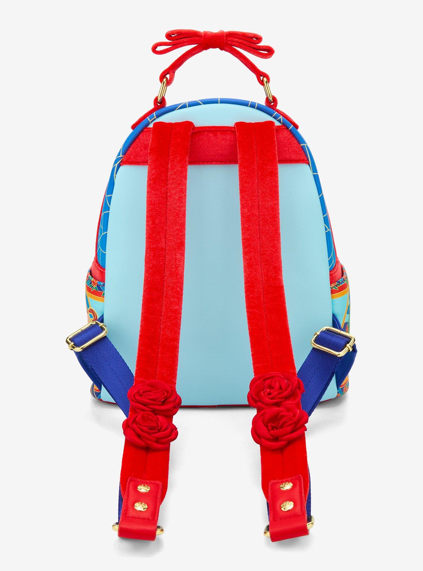 Loungefly Disney Beauty and the Beast Stained Glass Mini Backpack — BoxLunch Exclusive, , alternate