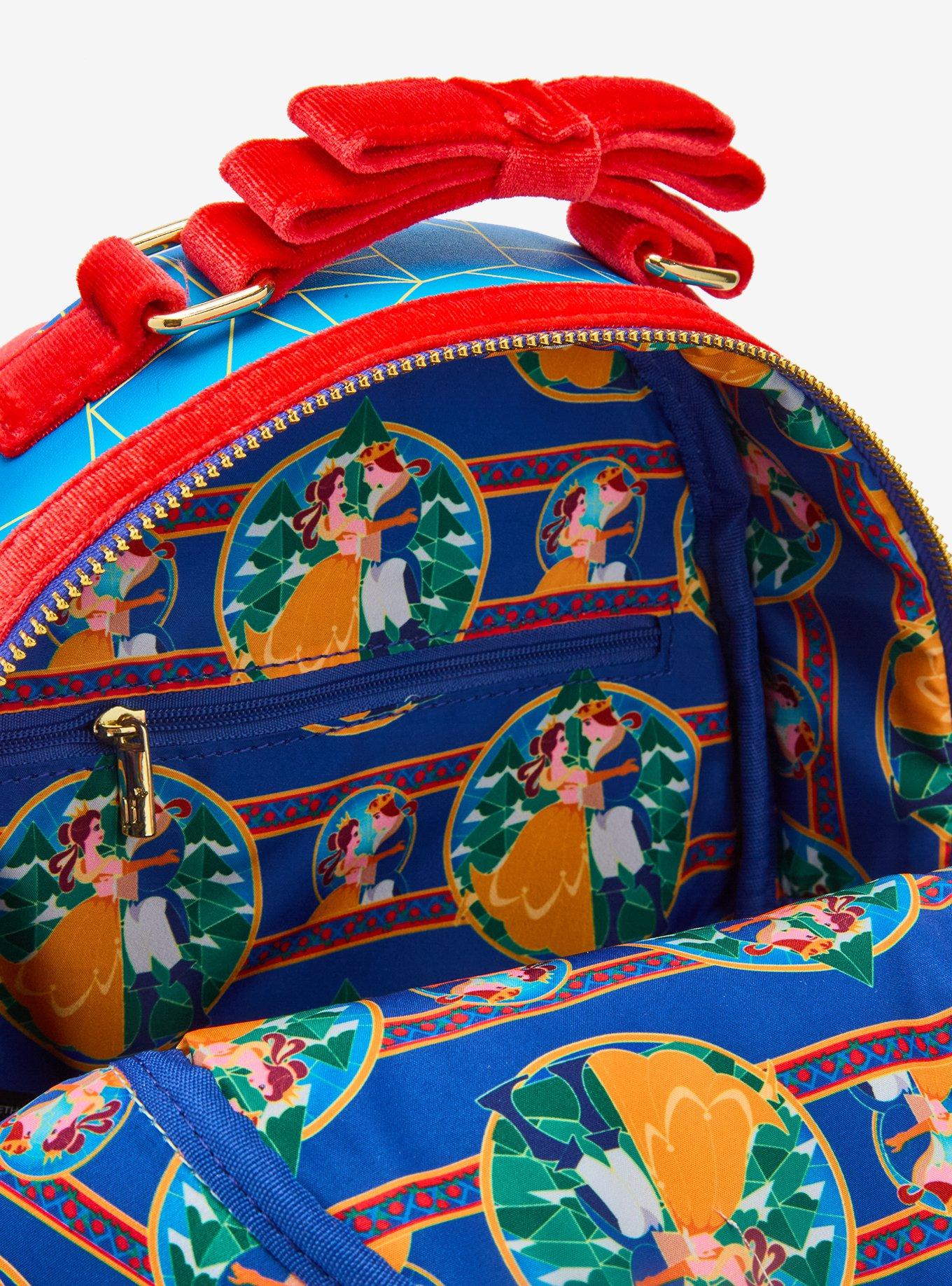 Loungefly Disney Beauty and the Beast Stained Glass Mini Backpack — BoxLunch Exclusive, , alternate