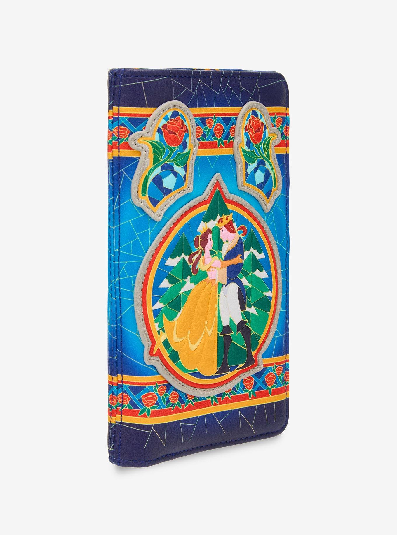 Loungefly Disney Beauty and the Beast Stained Glass Wallet — BoxLunch Exclusive, , hi-res