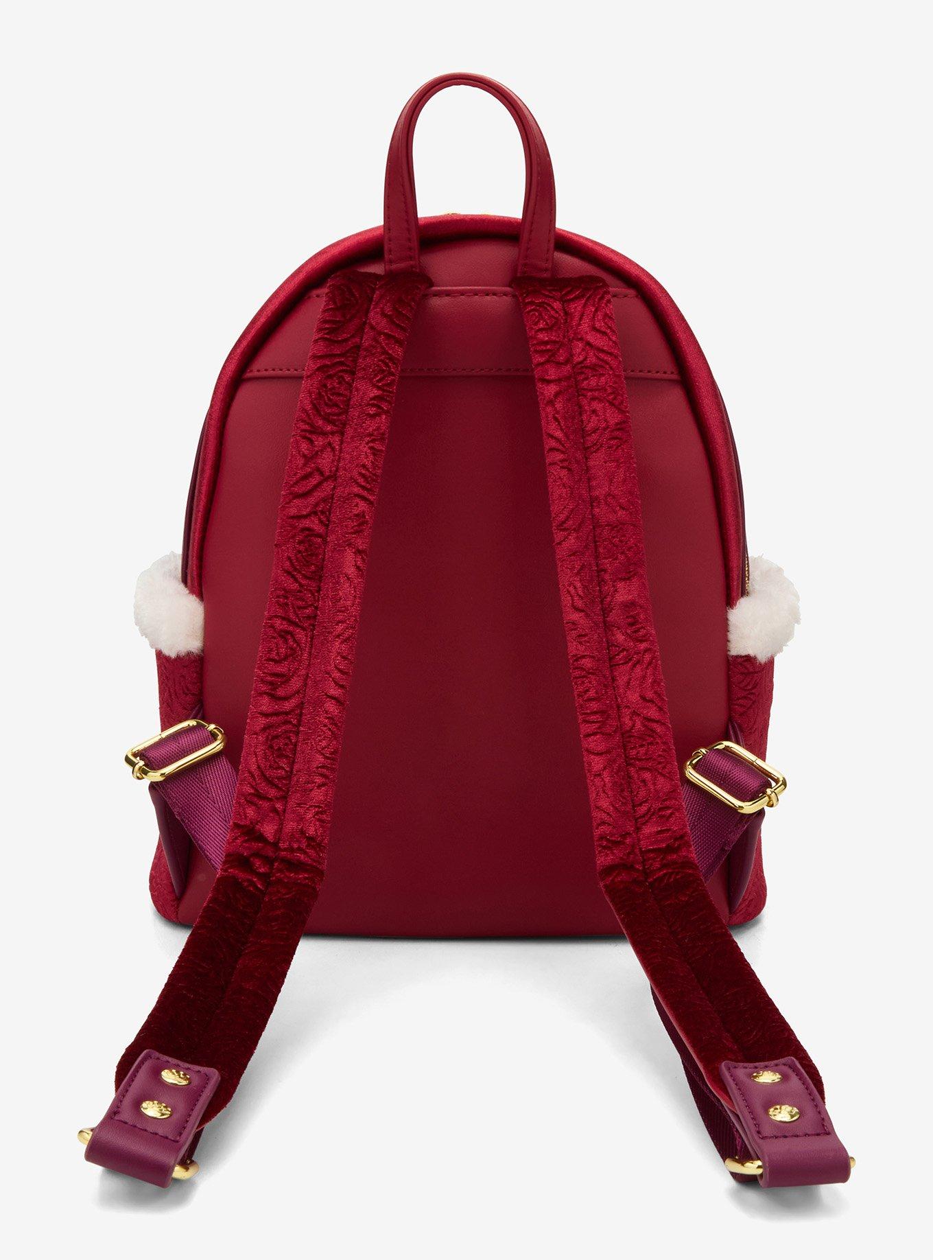 Loungefly Disney Beauty and the Beast Winter Ice Skating Mini Backpack — BoxLunch Exclusive, , alternate