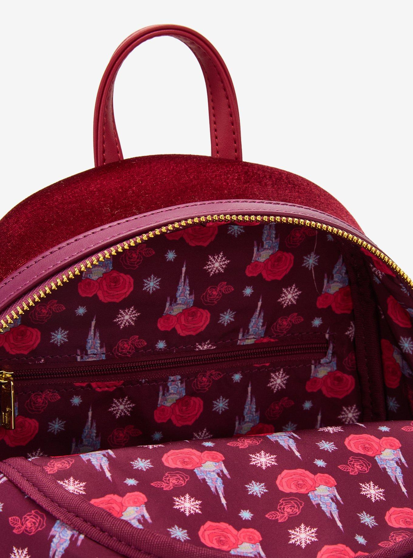 Loungefly Disney Beauty and the Beast Winter Ice Skating Mini Backpack — BoxLunch Exclusive, , alternate