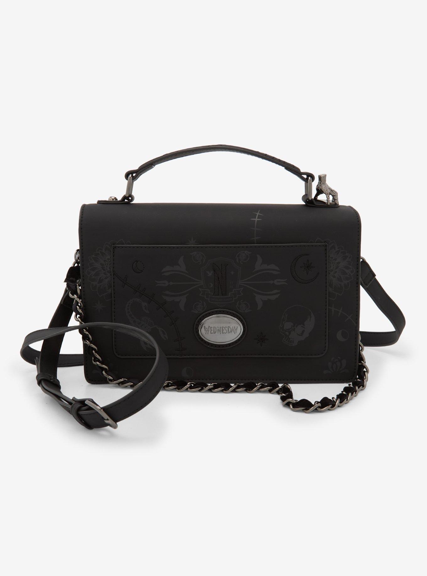 Wednesday Embroidered Icons Crossbody Bag, , alternate