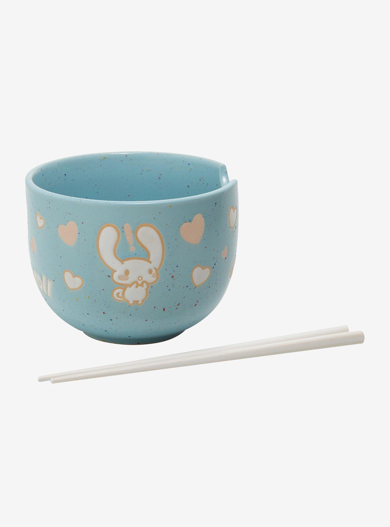 Sanrio Cinnamoroll Hearts Wax Resist Ramen Bowl Set &mdash; BoxLunch Exclusive, , alternate