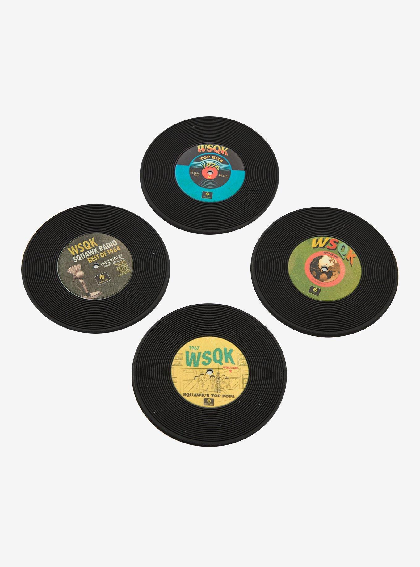 Stranger Things WSQK Vinyl Records Coaster Set