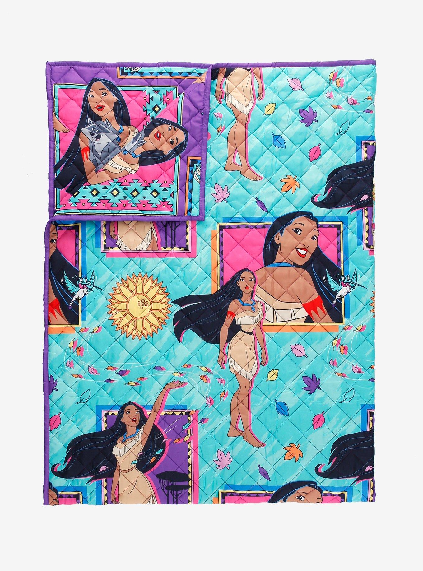 Disney Pocahontas Retro Quilted Blanket — BoxLunch Exclusive, , hi-res