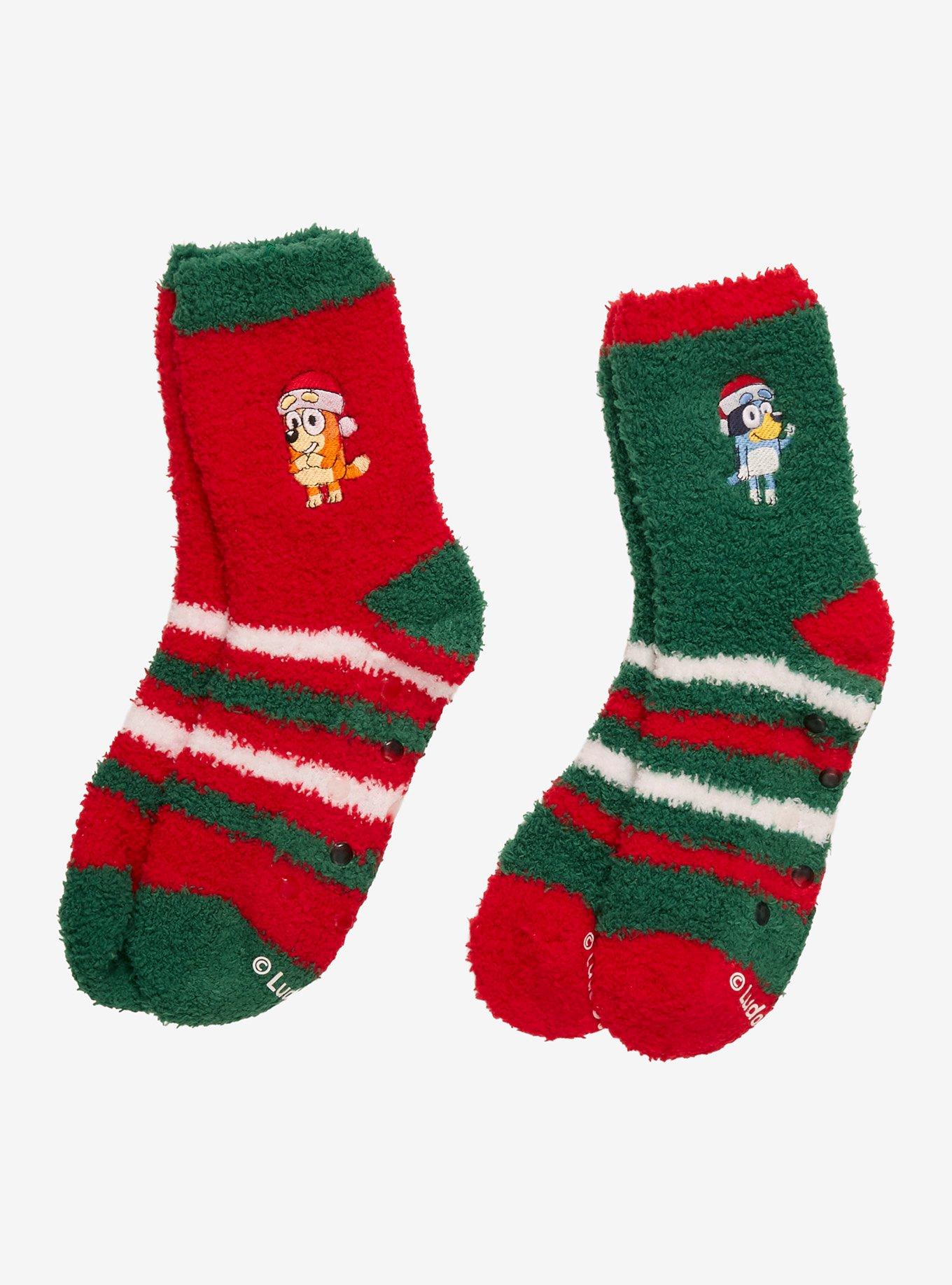 Bluey Bingo Christmas Cozy Slipper Socks 2 Pair, , hi-res
