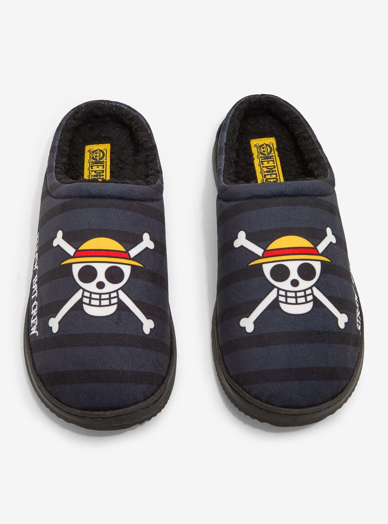 One Piece Straw Hat Crew Stripe Slippers, , hi-res
