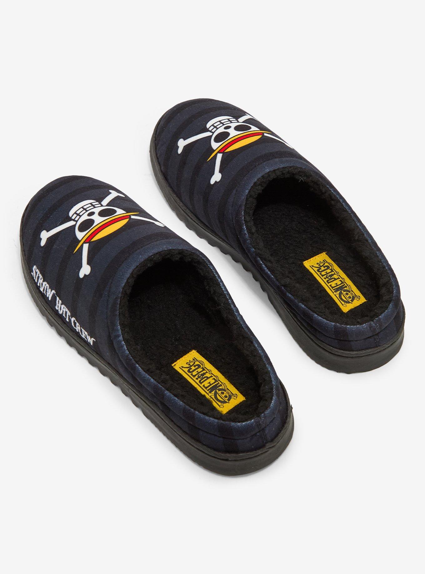 One Piece Straw Hat Crew Stripe Slippers, MULTI, alternate