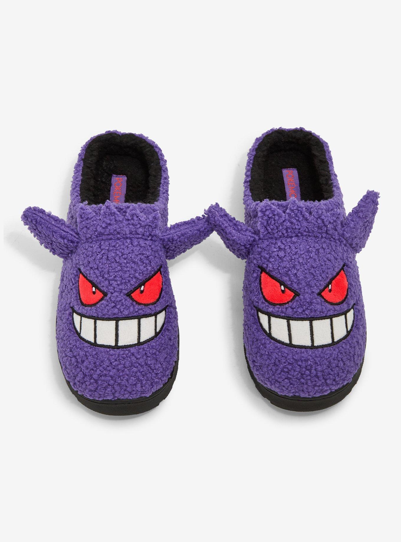 Pokémon Gengar Face Sherpa Slippers, , hi-res