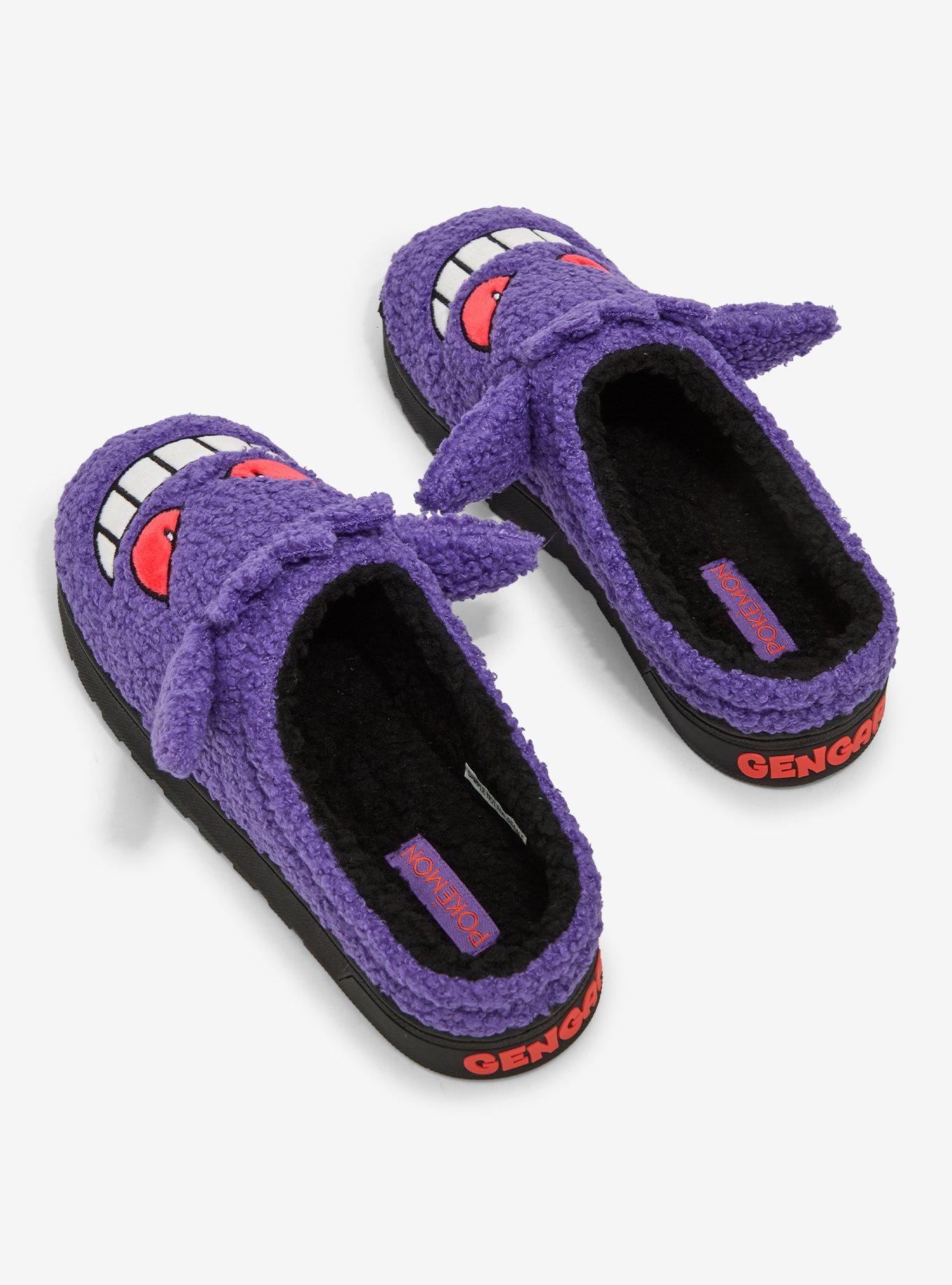 Pokémon Gengar Face Sherpa Slippers, MULTI, alternate