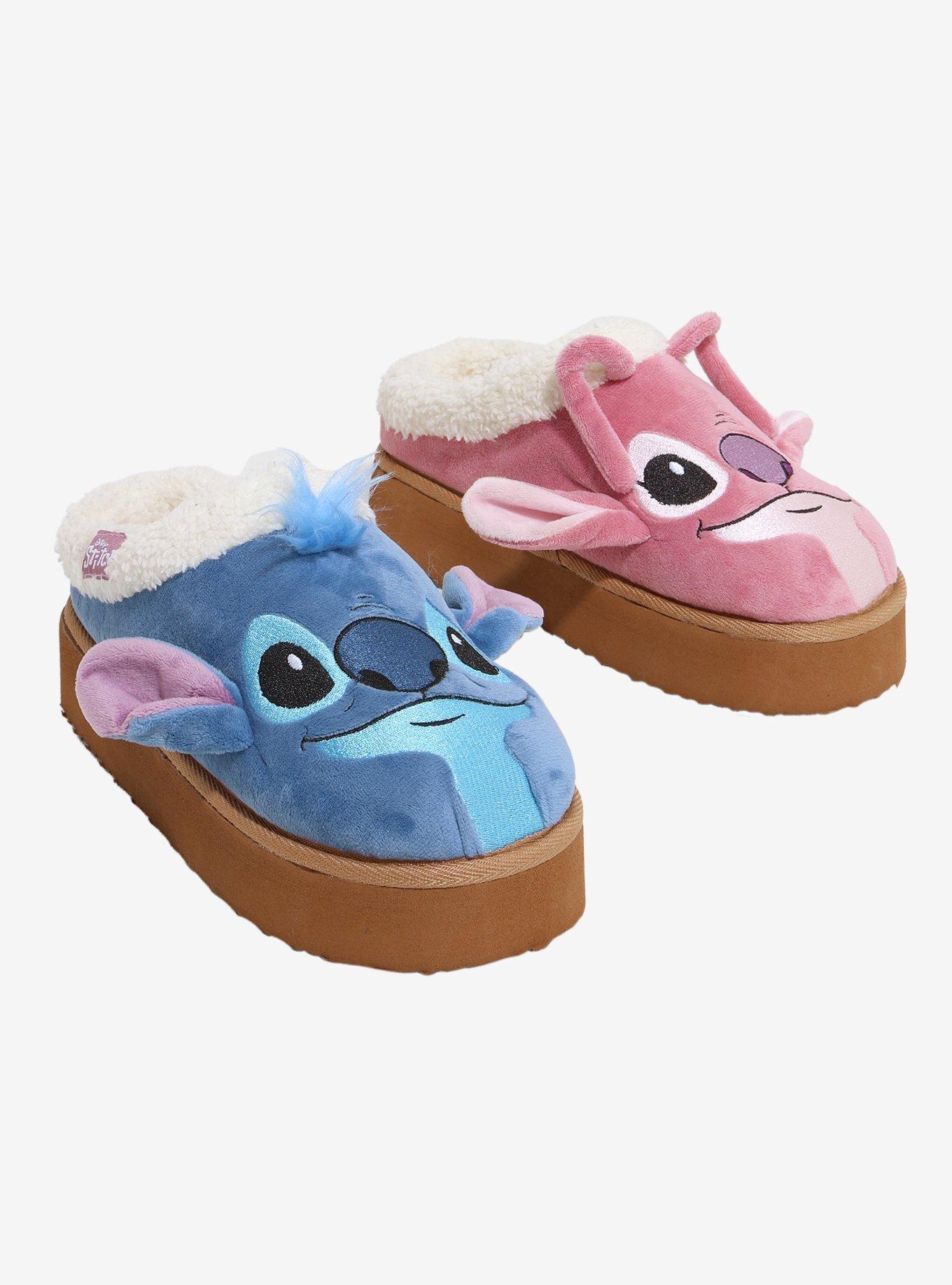Disney Stitch & Angel Mismatch Platform Slippers, , hi-res