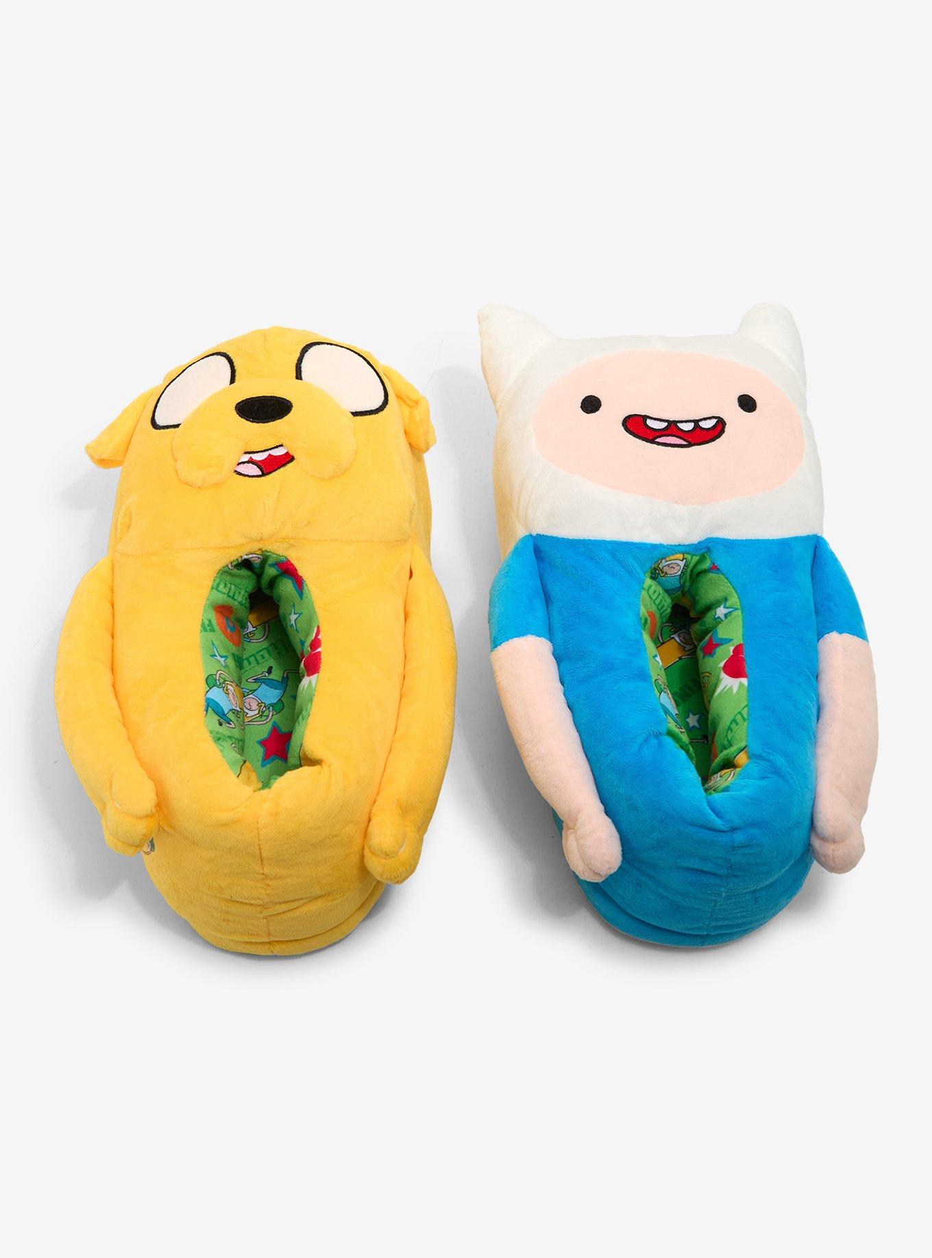 Adventure Time Finn & Jake Mismatch Plush Slippers, , hi-res