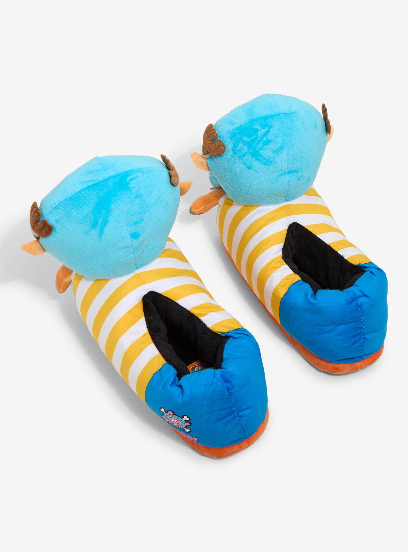 One Piece Chopper Plush Slippers, MULTI, alternate