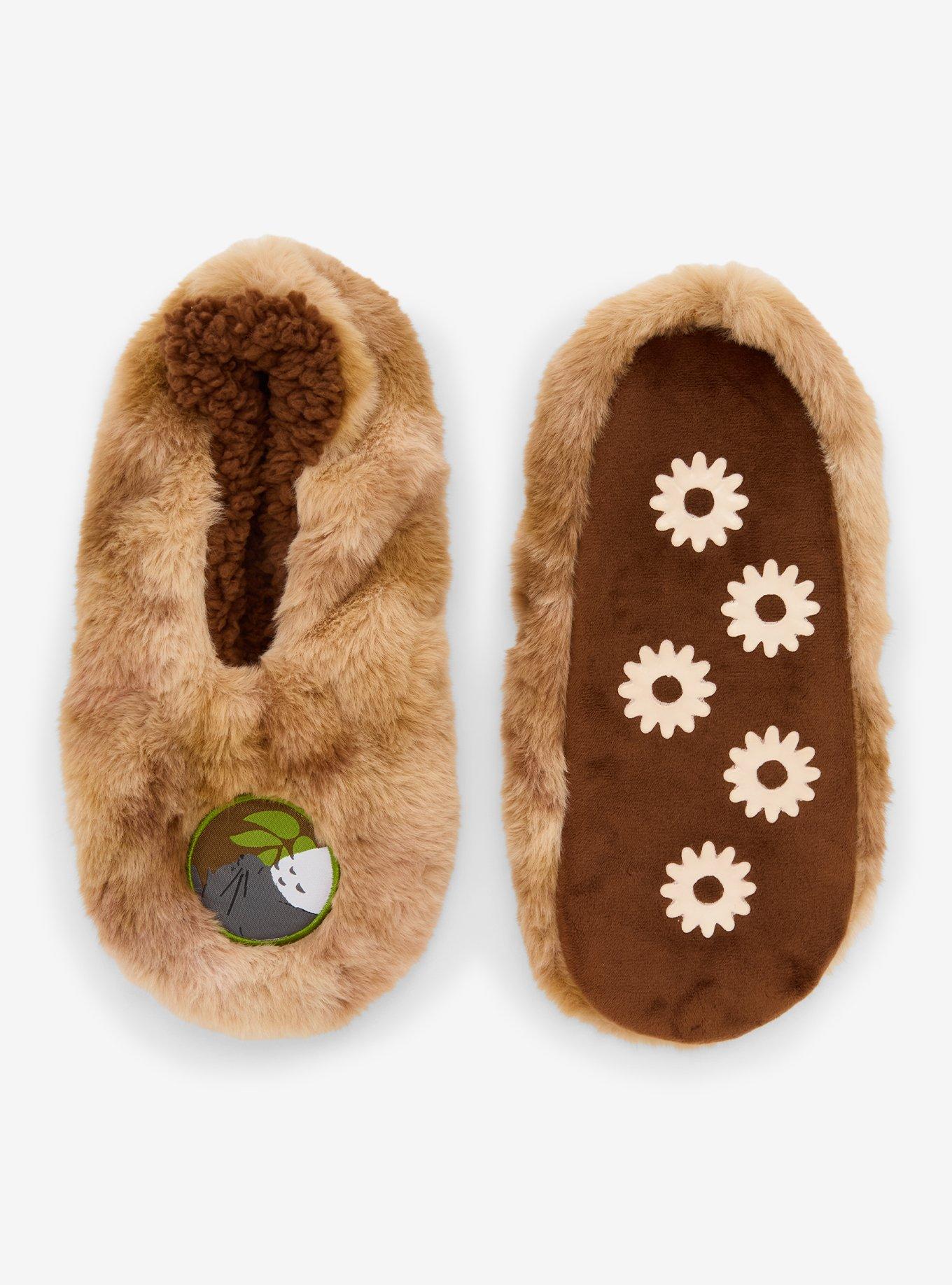 Studio Ghibli® My Neighbor Totoro Brown Cozy Slipper Socks, , alternate