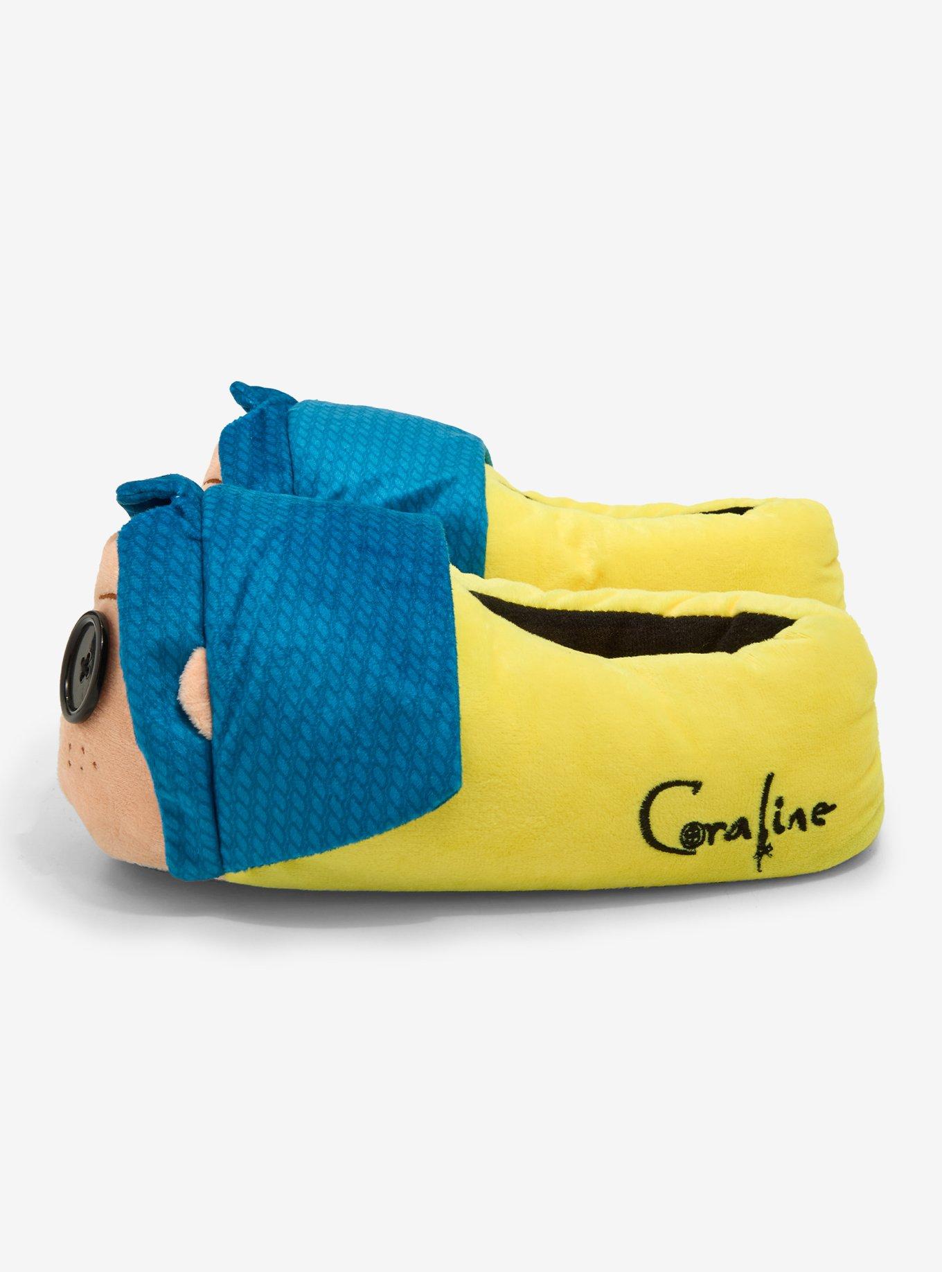 Coraline Doll Coraline Plush Slippers, MULTI, alternate