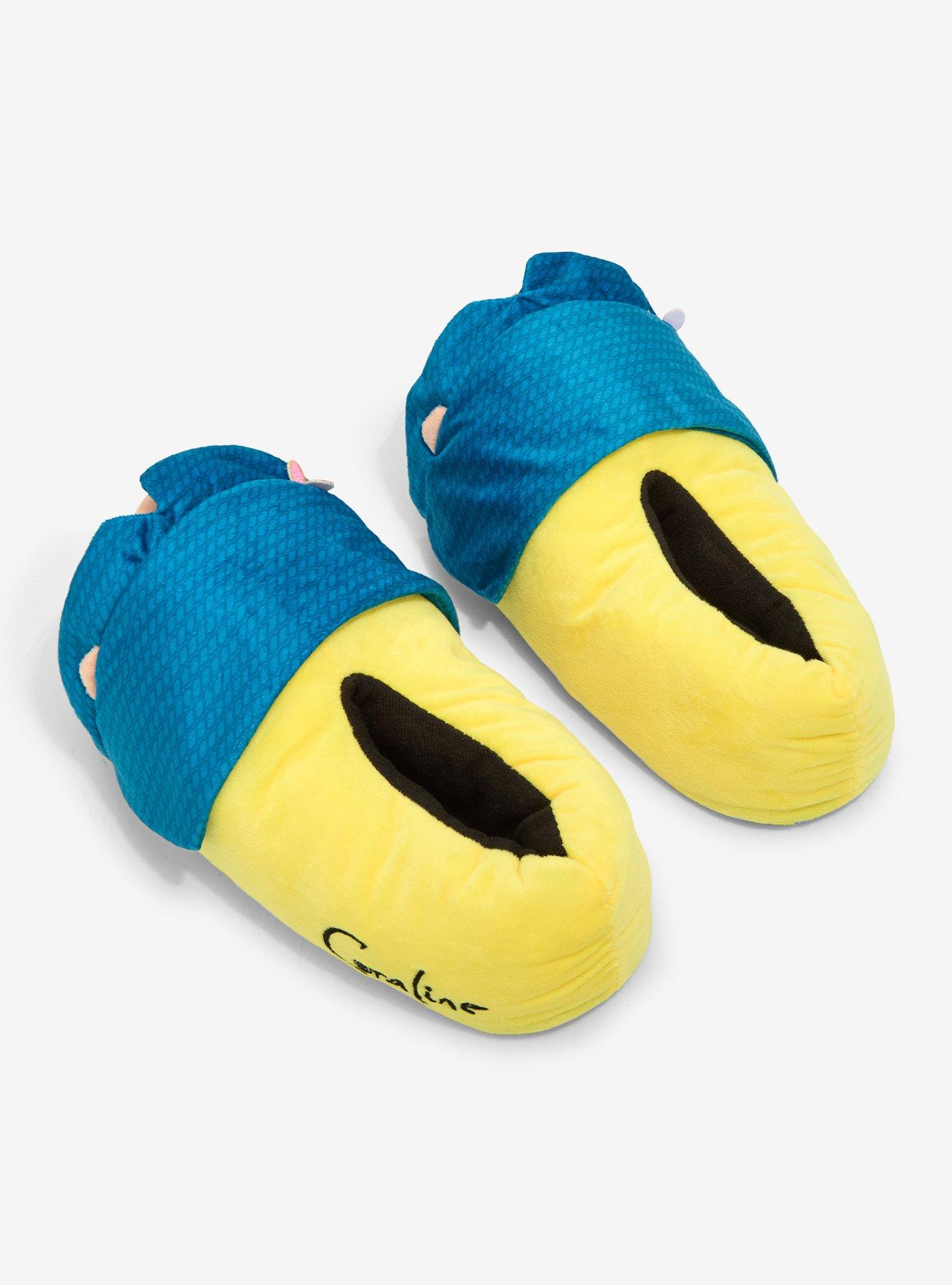 Coraline Doll Coraline Plush Slippers, MULTI, alternate