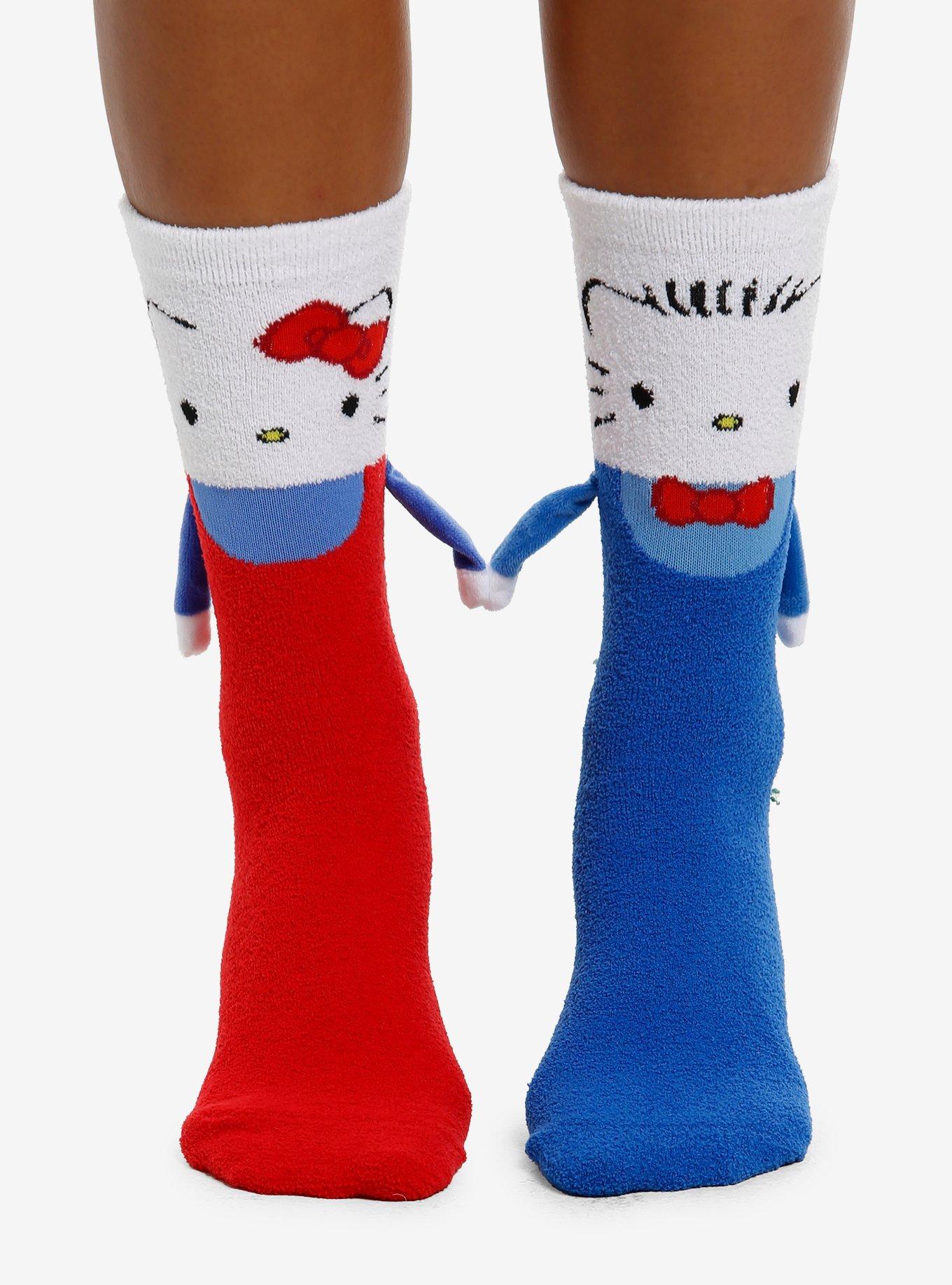 Hello Kitty & Dear Daniel Magnetic Arms Mismatch Cozy Crew Socks, , hi-res