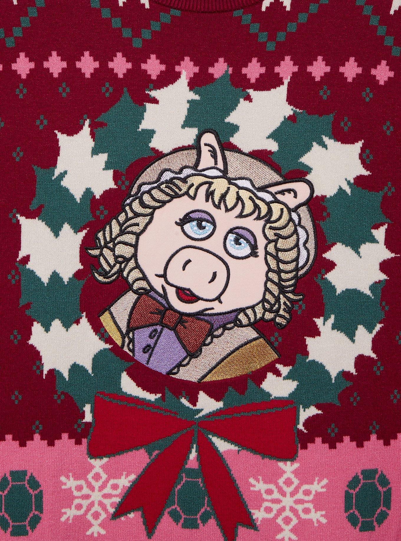 The Muppets Miss Piggy Holiday Sweater &mdash; BoxLunch Exclusive, PINK, alternate