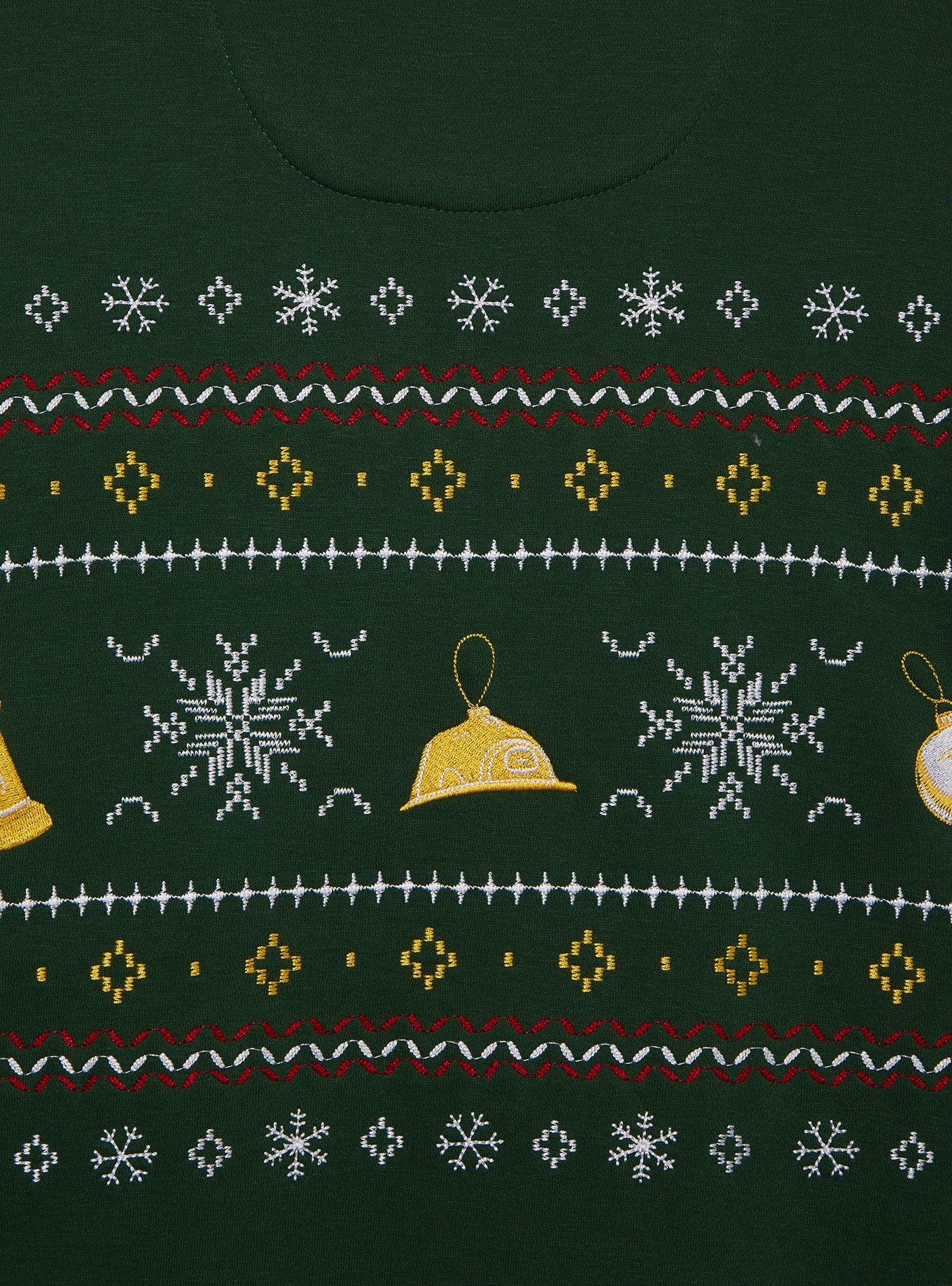 Disney Pixar Monsters, Inc. Sulley, Mike, & Boo Holiday Crewneck - BoxLunch Exclusive, FOREST, alternate