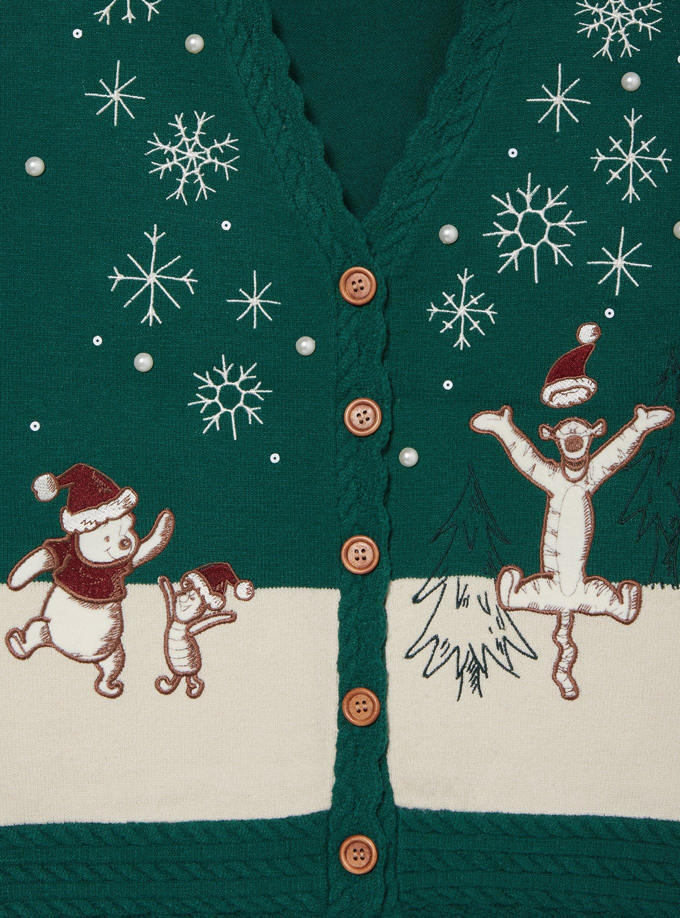 Disney Winnie the Pooh Winter Holiday Women's Cardigan &mdash; BoxLunch Exclusive, MULTI, alternate