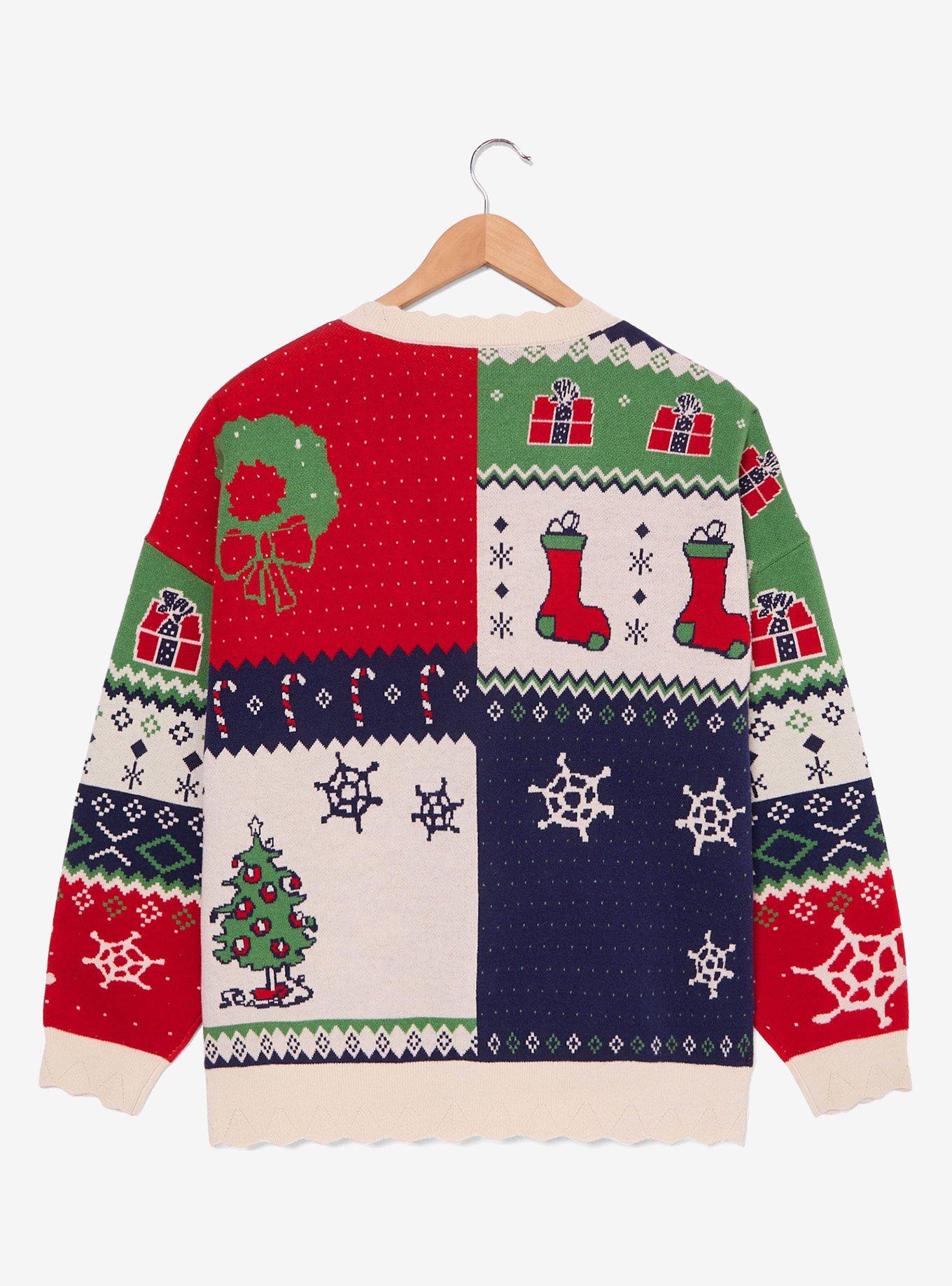 Peanuts Holiday Patchwork Women's Plus Size Cardigan - BoxLunch Exclusive, , hi-res