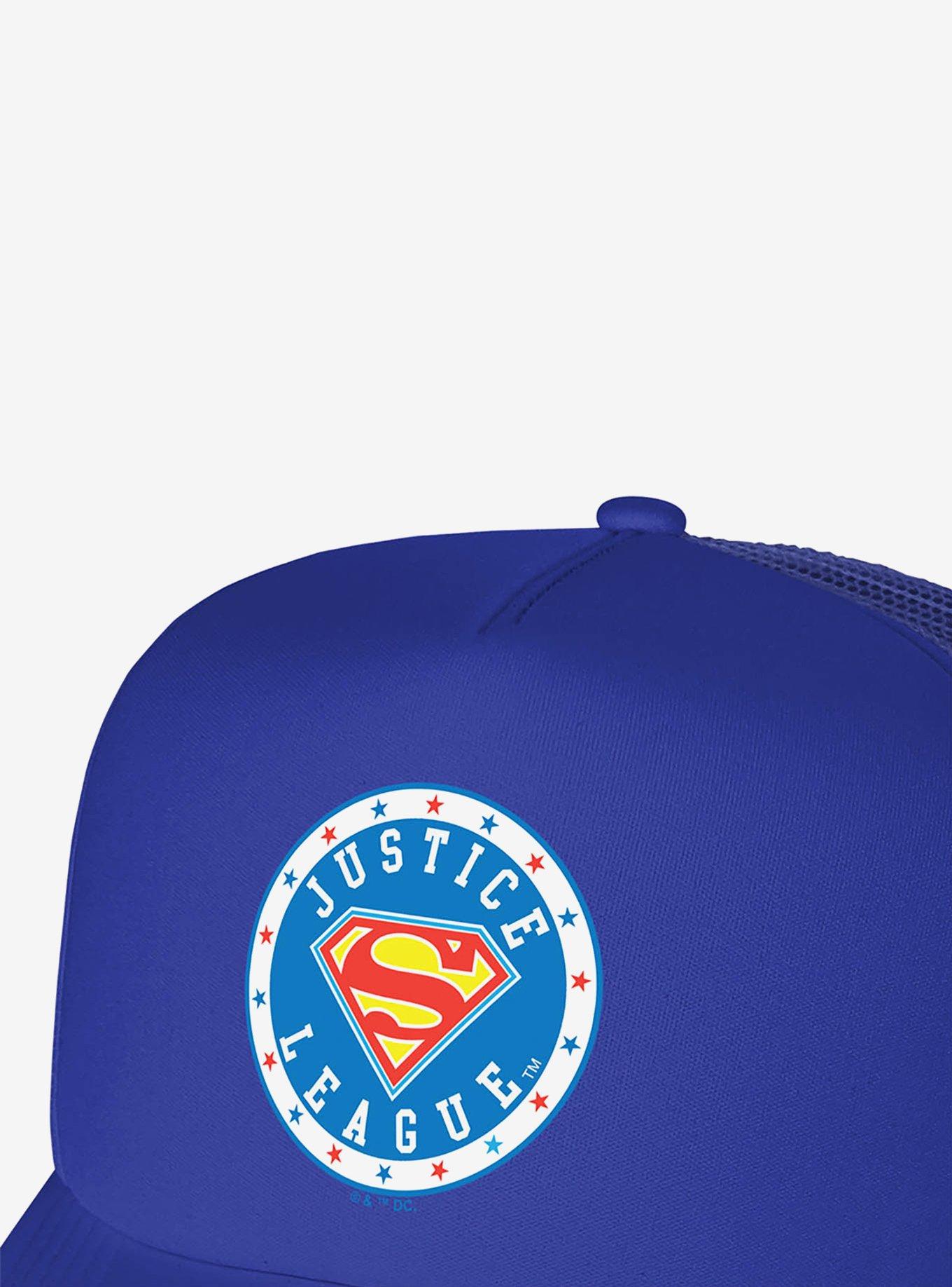 Justice League Superman Athletic Logo Foam Trucker Hat, , hi-res