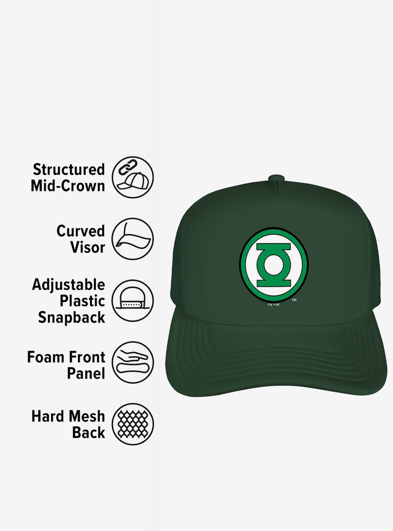 Green Lantern Logo Foam Trucker Hat, , alternate