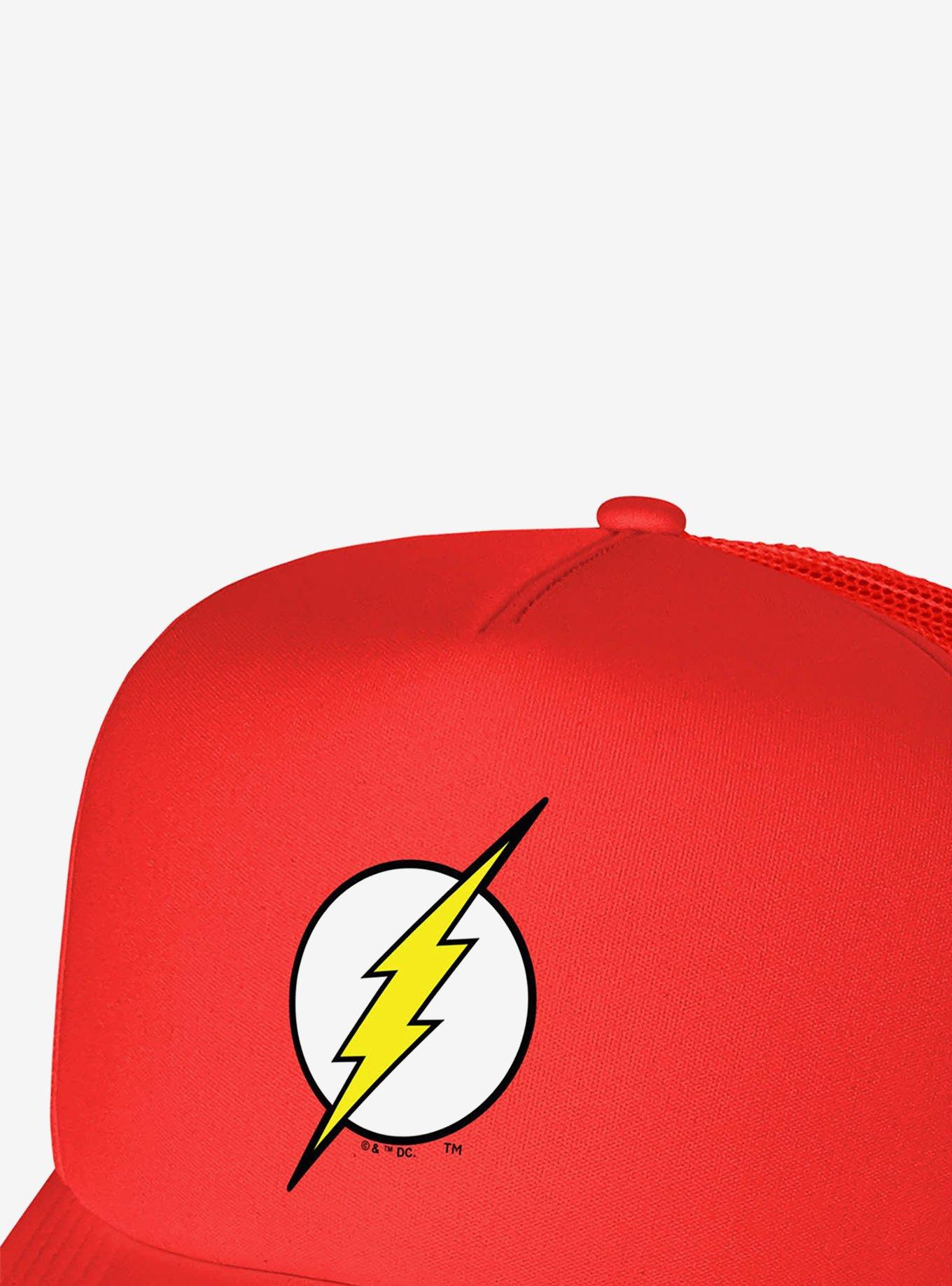 The Flash Lightning Bolt Logo Foam Trucker Hat, , hi-res