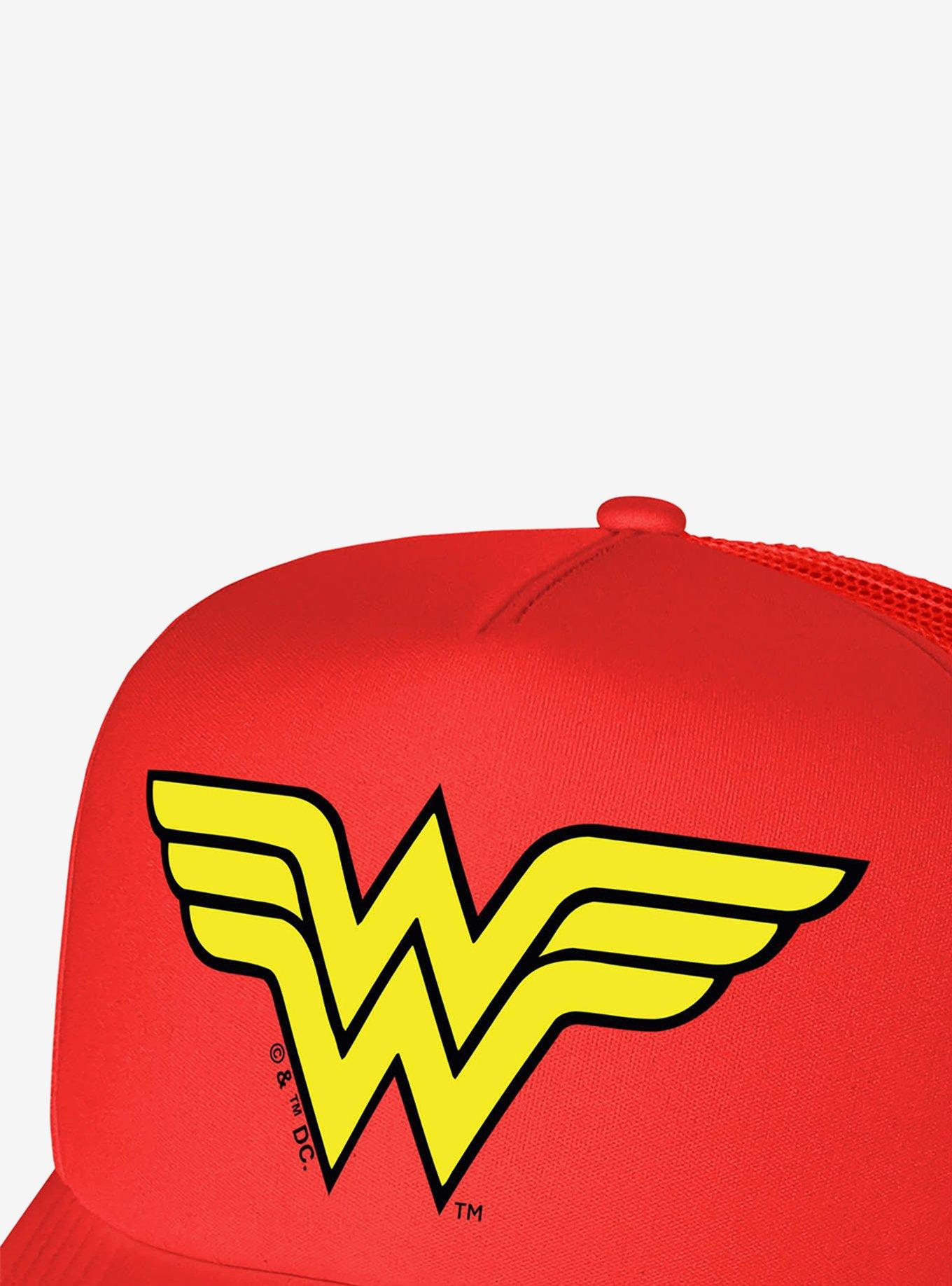 Wonder Woman Classic Logo Foam Trucker Hat, , hi-res