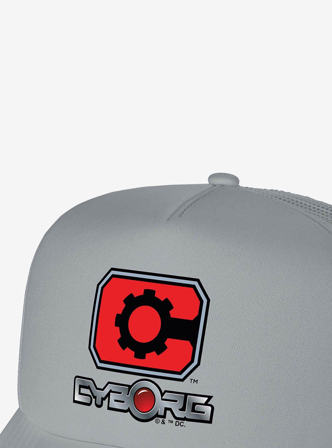 Justice League Cyborg Logo Foam Trucker Hat, , hi-res