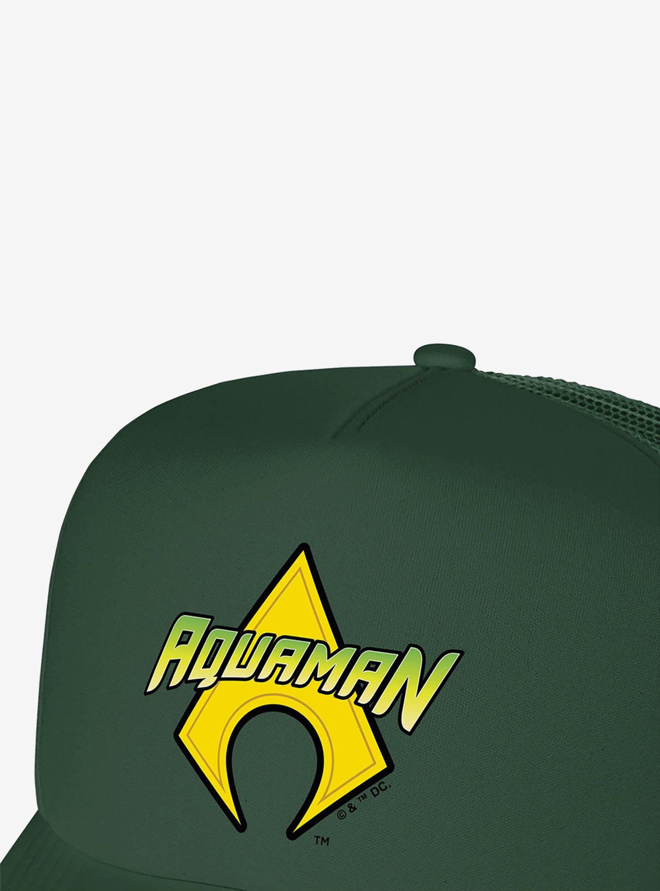 Aquaman Logo Foam Trucker Hat, , hi-res