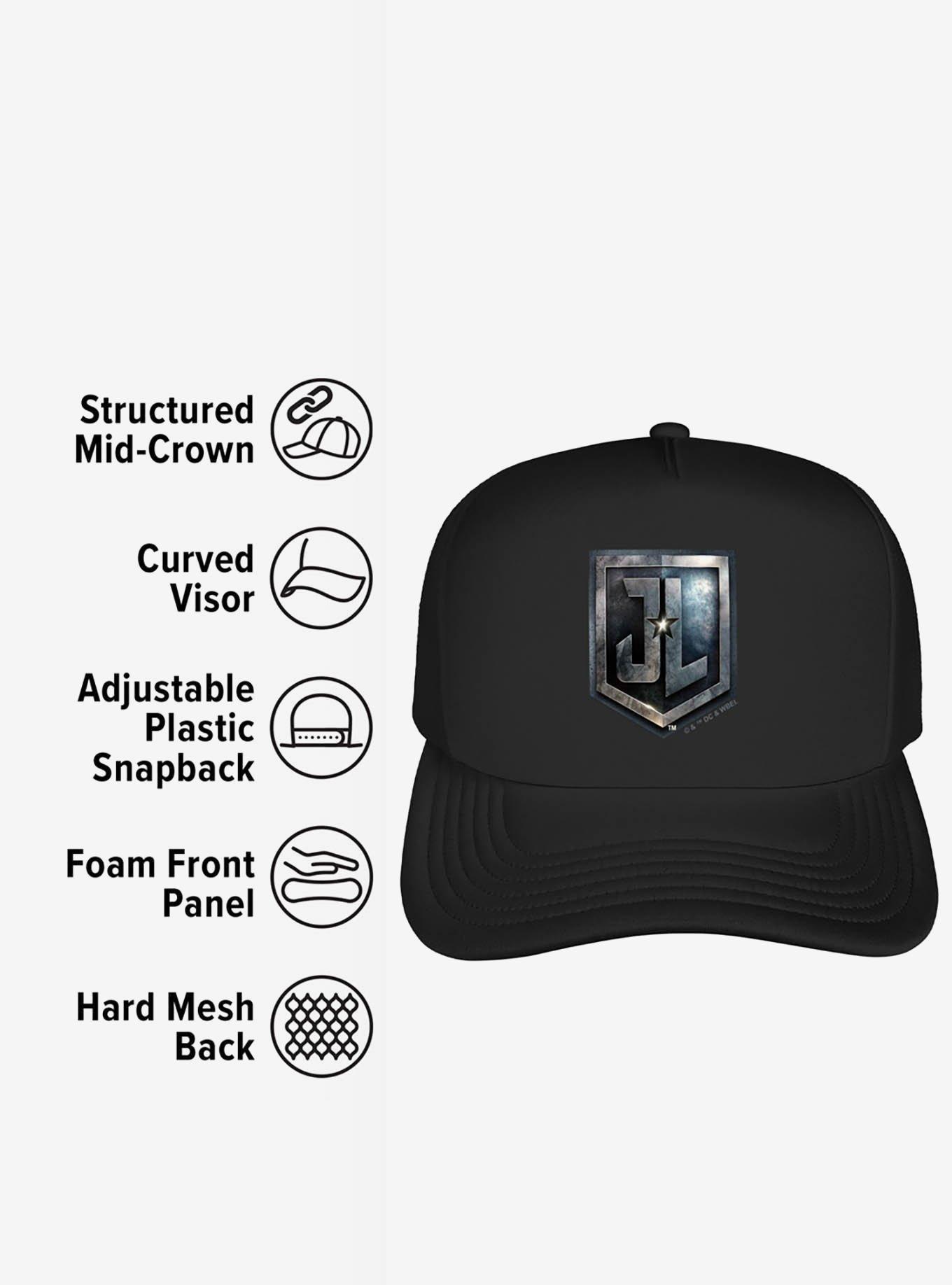 Justice League Logo Foam Trucker Hat, , alternate
