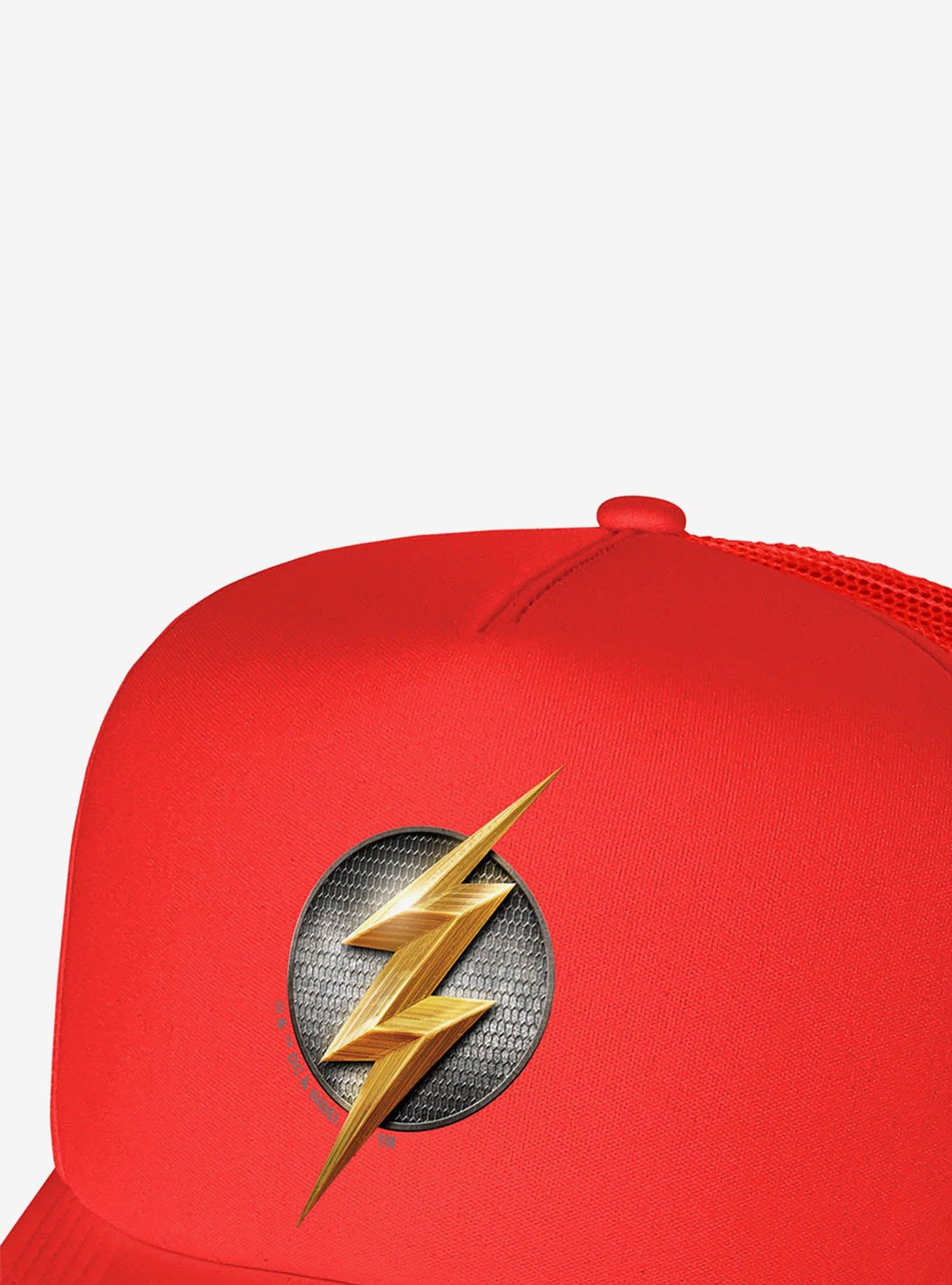 Justice League Flash Logo Foam Trucker Hat, , alternate