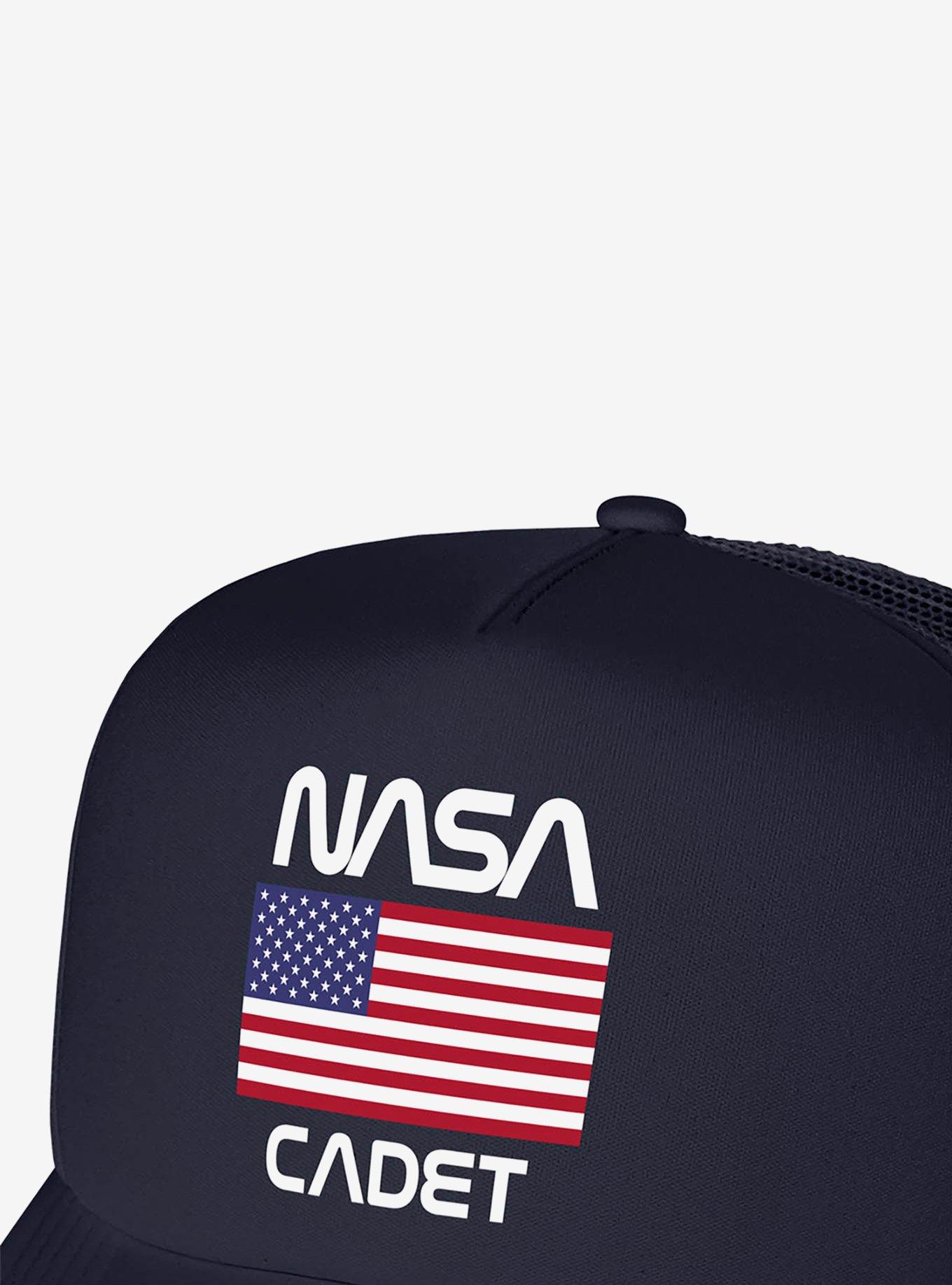 NASA Cadet American Flag Foam Trucker Hat, , hi-res