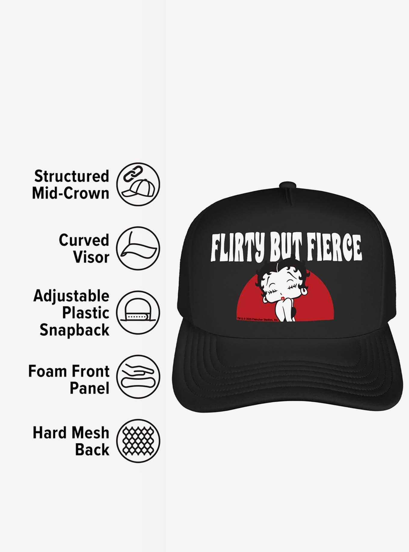 Betty Boop Flirty But Fierce Foam Trucker Hat, , alternate