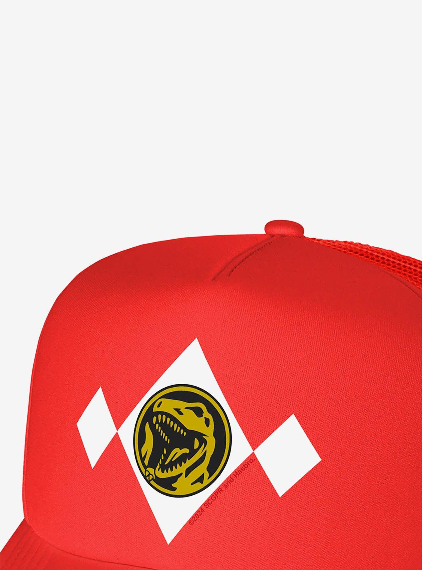 Power Rangers Red Chest Medallion Foam Trucker Hat, , hi-res