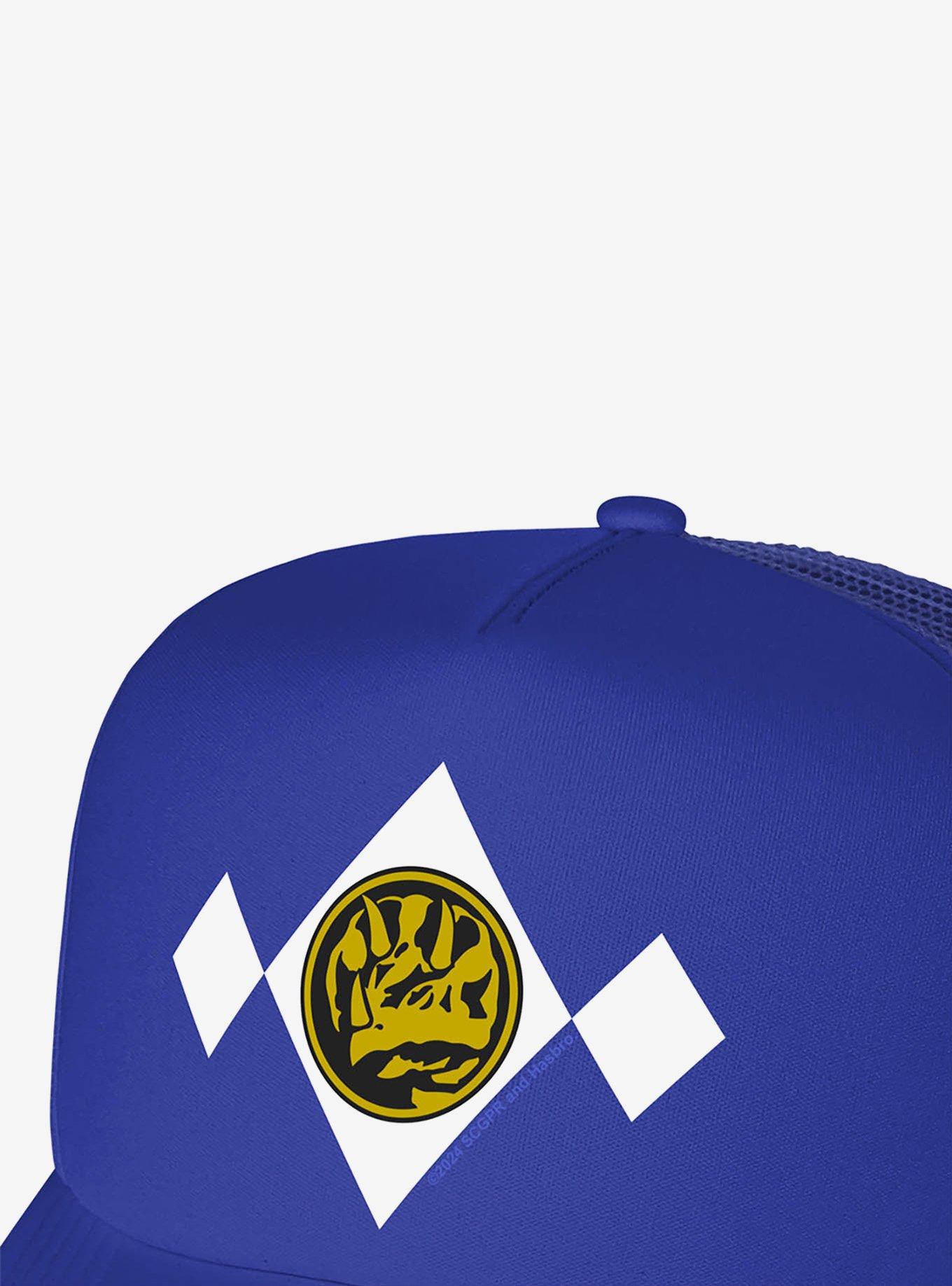 Power Rangers Blue Chest Medallion Foam Trucker Hat, , hi-res